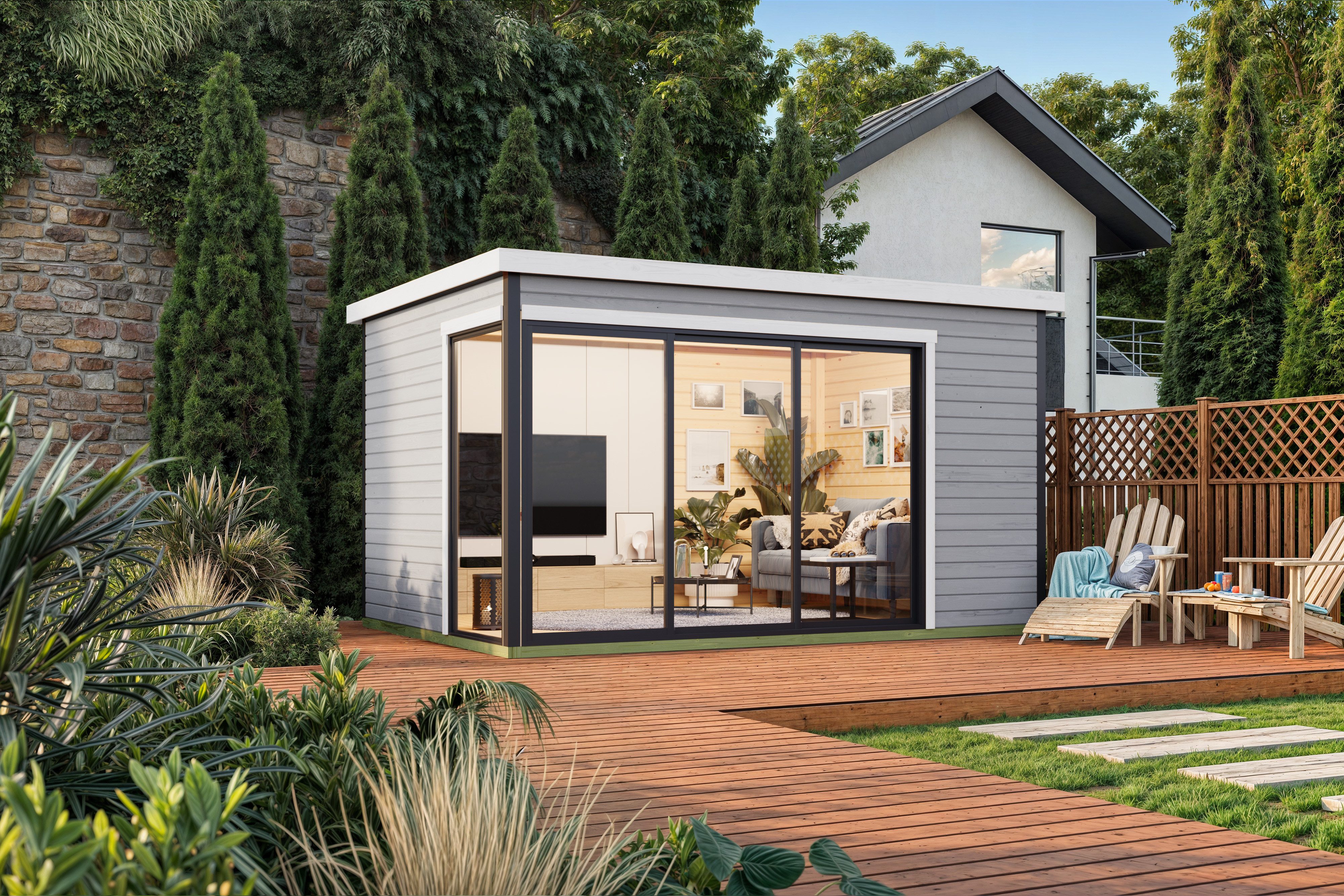 Nordic Holz Gartenhaus AUSTIN 6, BxT: 439,6x319,6 cm