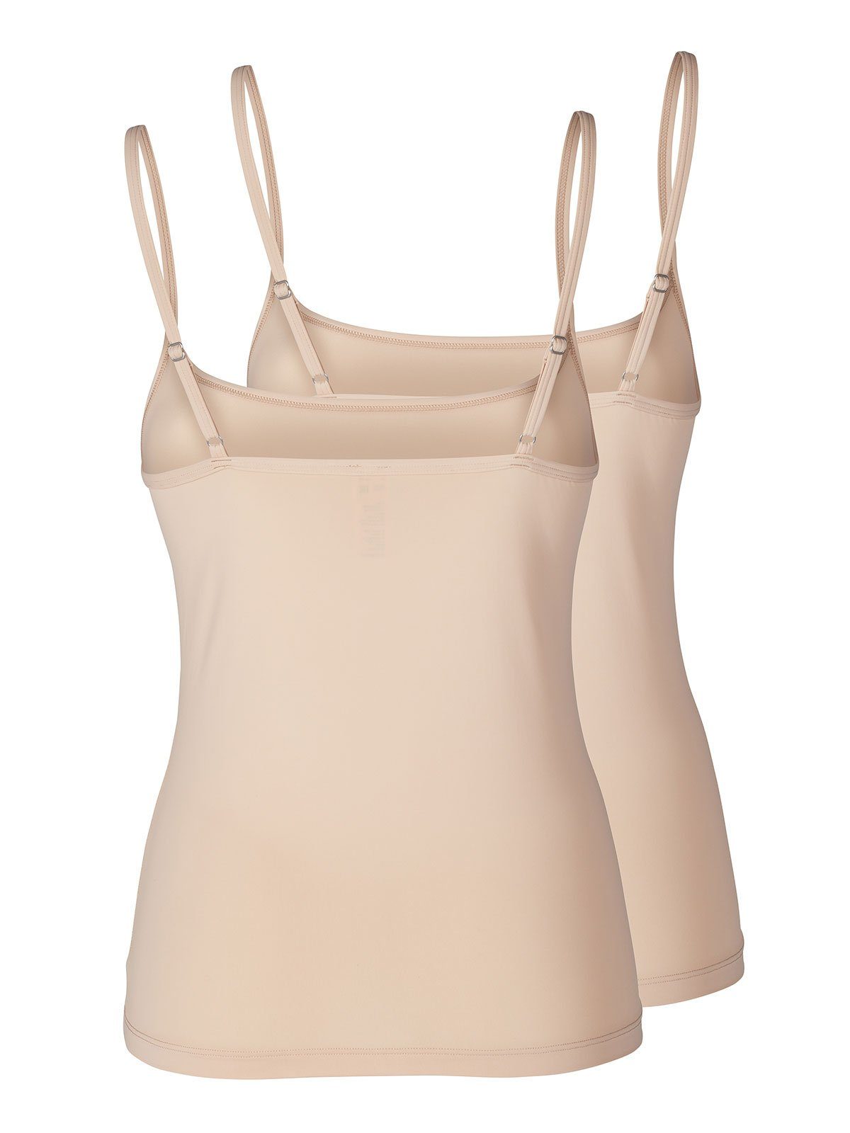 Skiny Achseltop Damen Spaghettishirt 2er Pack Micro Advantage (Packung, 2-St) -