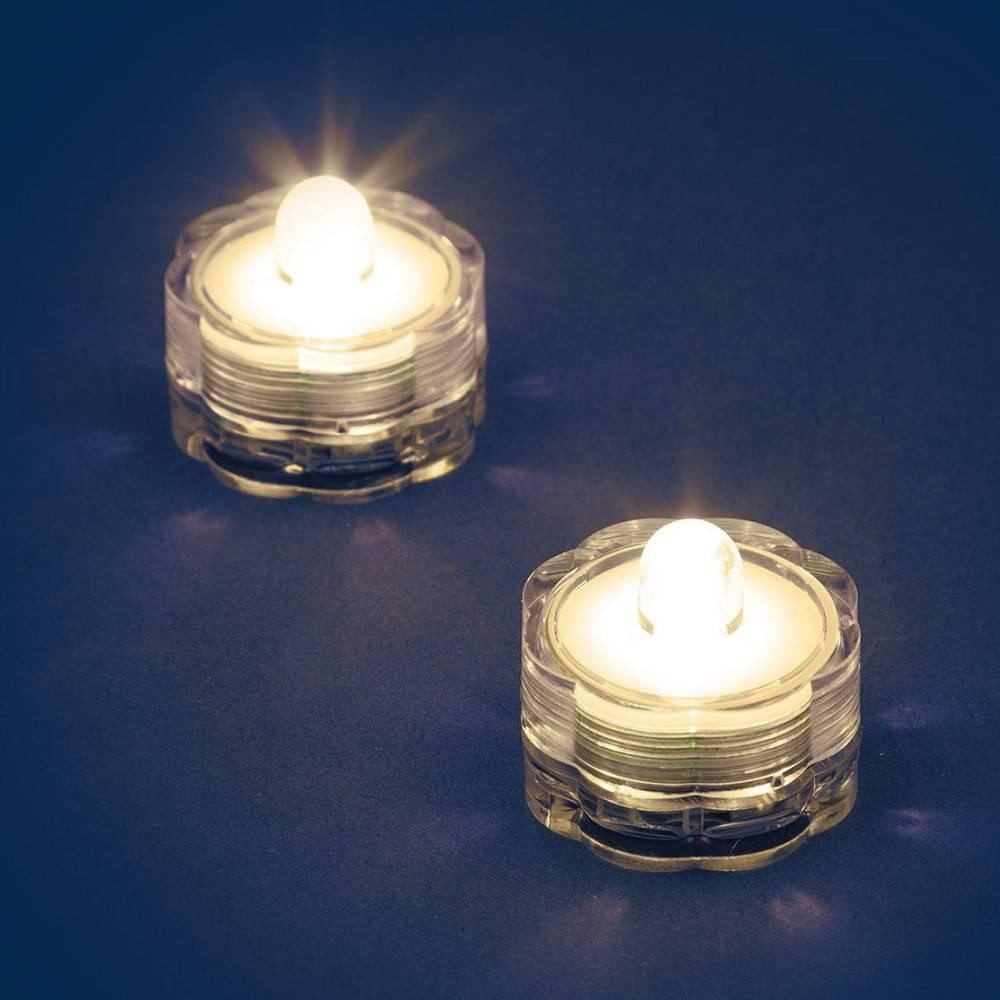 XMAS KING Teelicht 06782 LED-Teelicht 2er Set warmweiß Wasserdicht Batterie günstig online kaufen