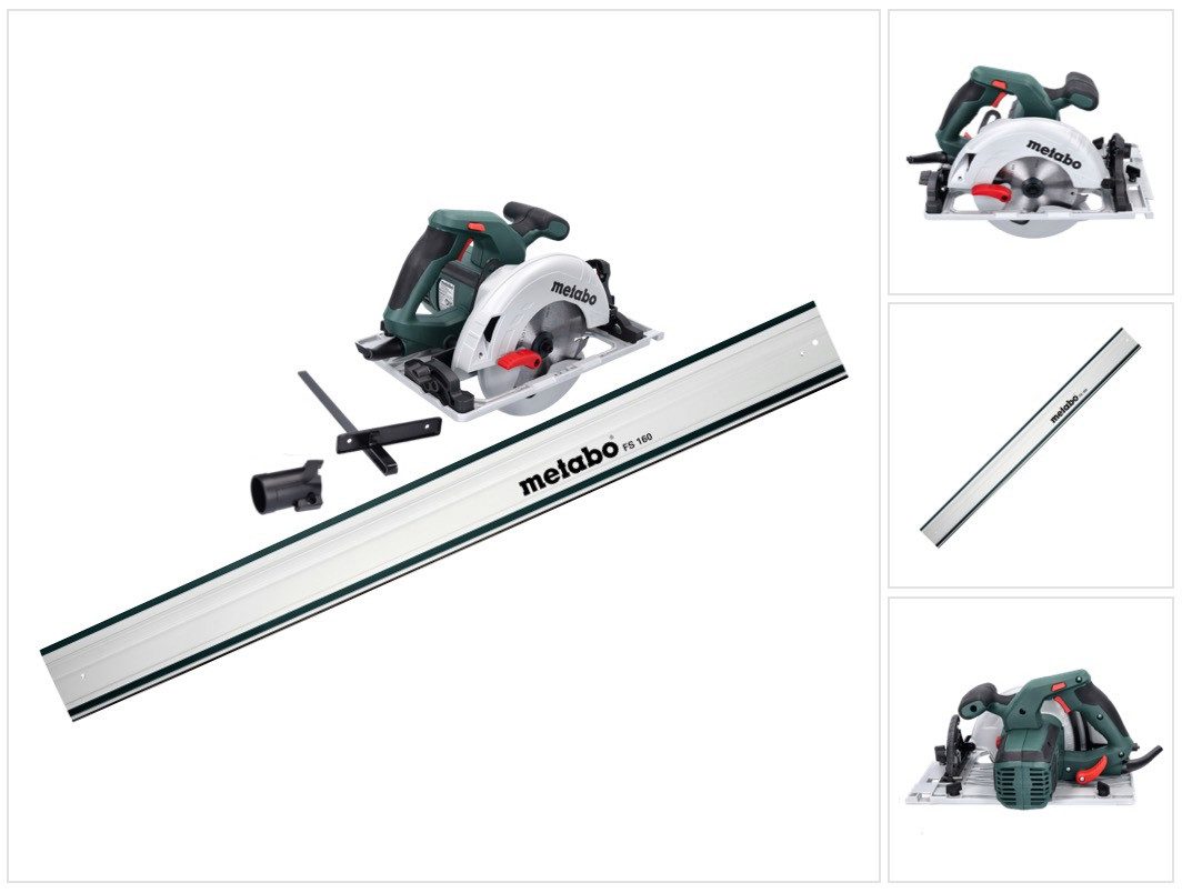 metabo Kompakt-Handkreissäge KS 55 FS Handkreissäge 1200 W 160 mm + Kreissägeblatt