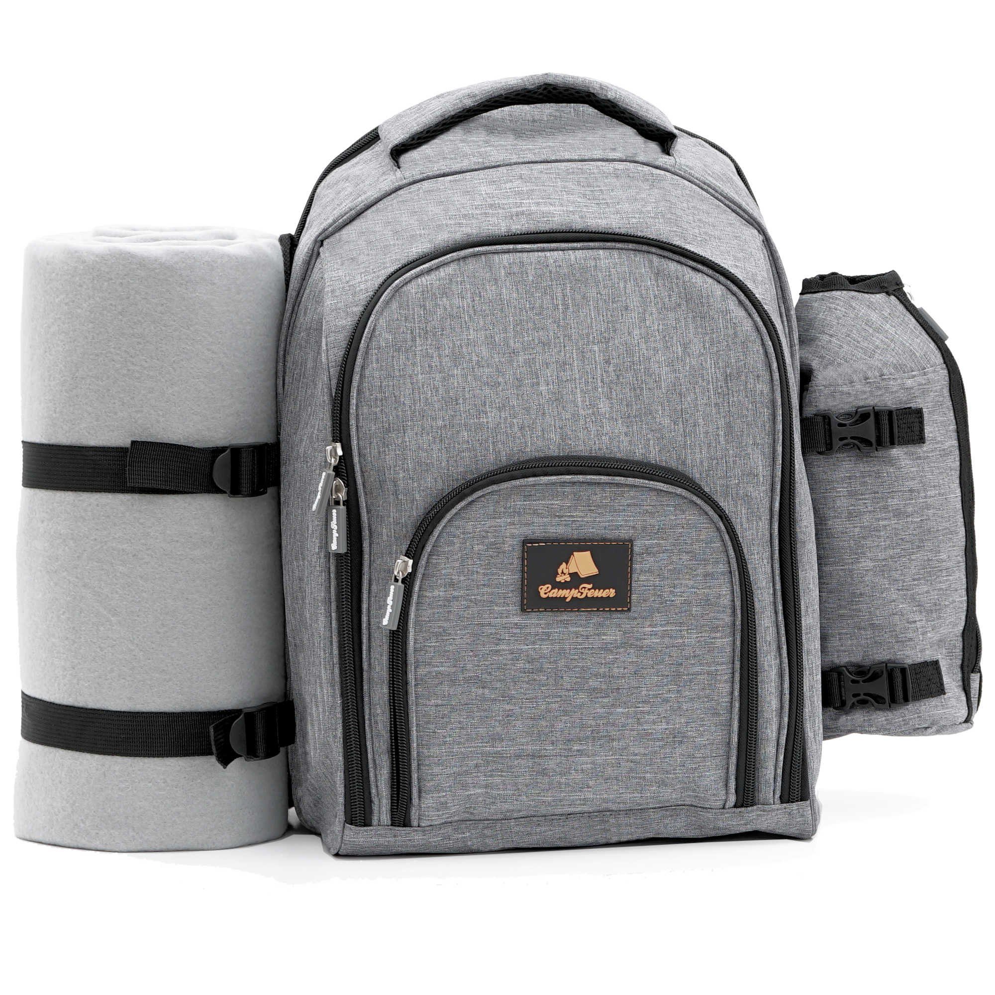 CampFeuer Freizeitrucksack Picknickrucksack 32-teilig, Picknickset für günstig online kaufen