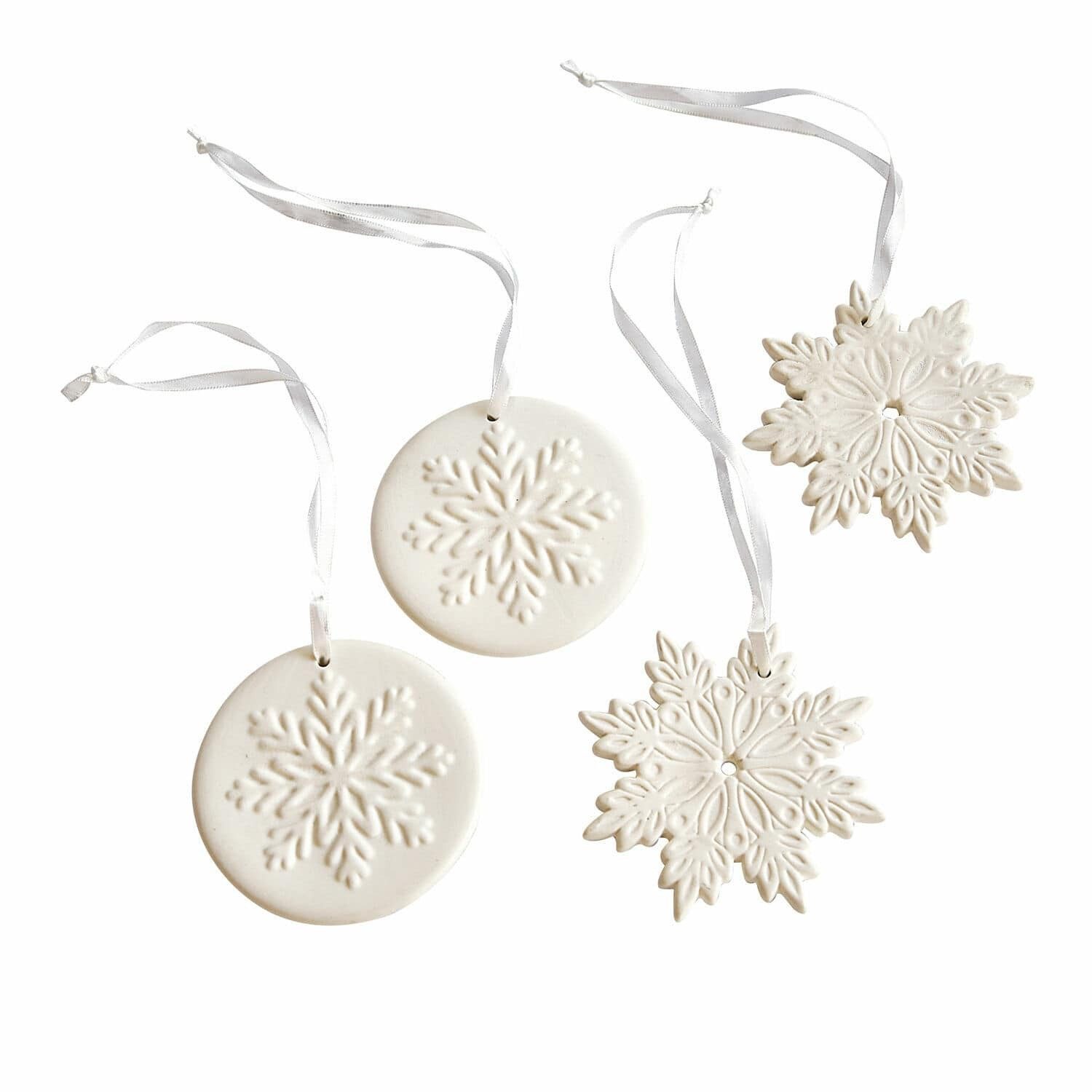 Mirabeau Christbaumschmuck Anhänger 4er Set Jorval weiß, none