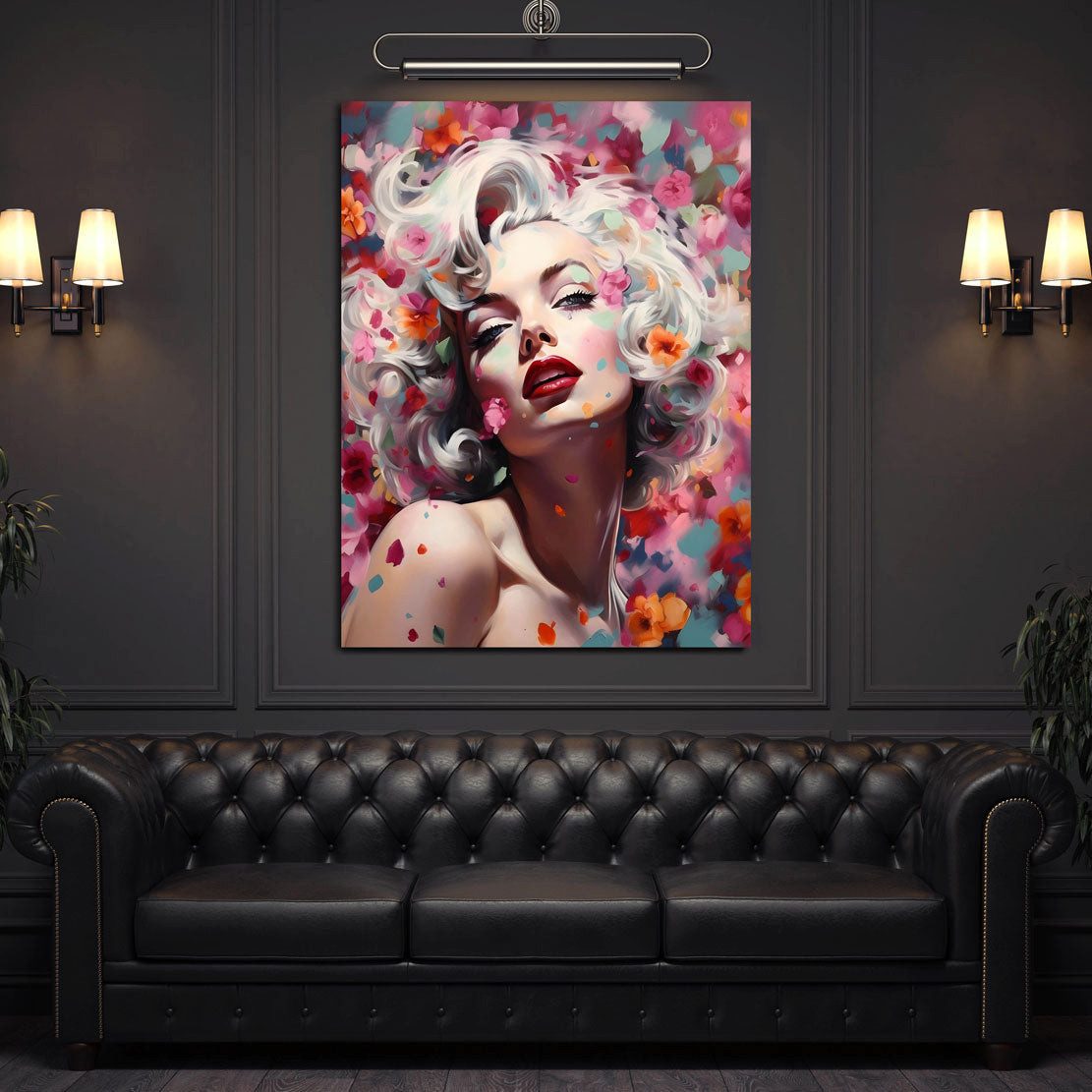 Artedinoi Leinwandbild Marilyn abstrakt Style Leinwandbild Wandbild Kunstdruck XL Deko, Marilyn Monroe, abstrakt