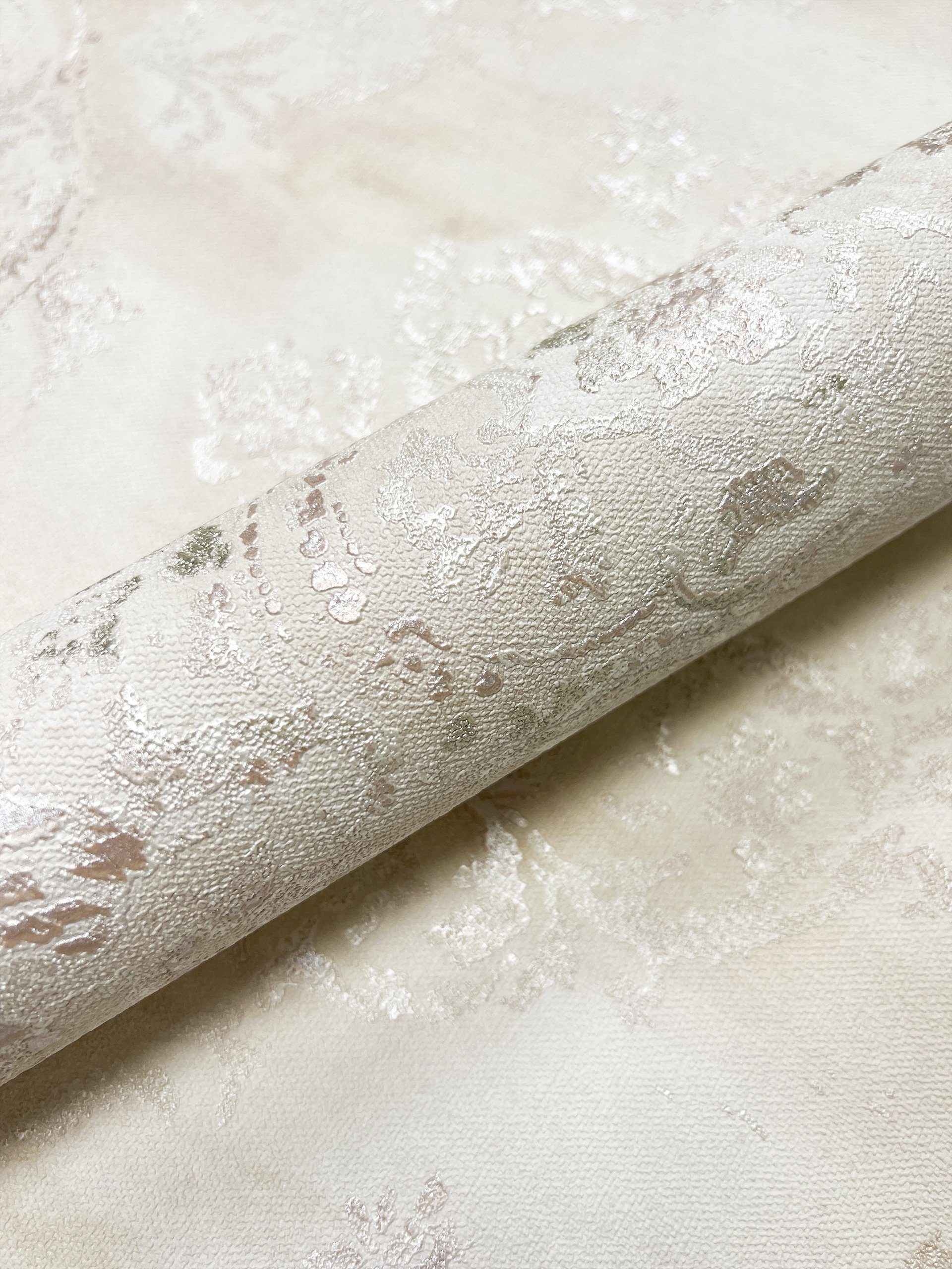 Newroom Vliestapete, Beige Tapete Barock Ornament - Barocktapete Gold Glamo günstig online kaufen