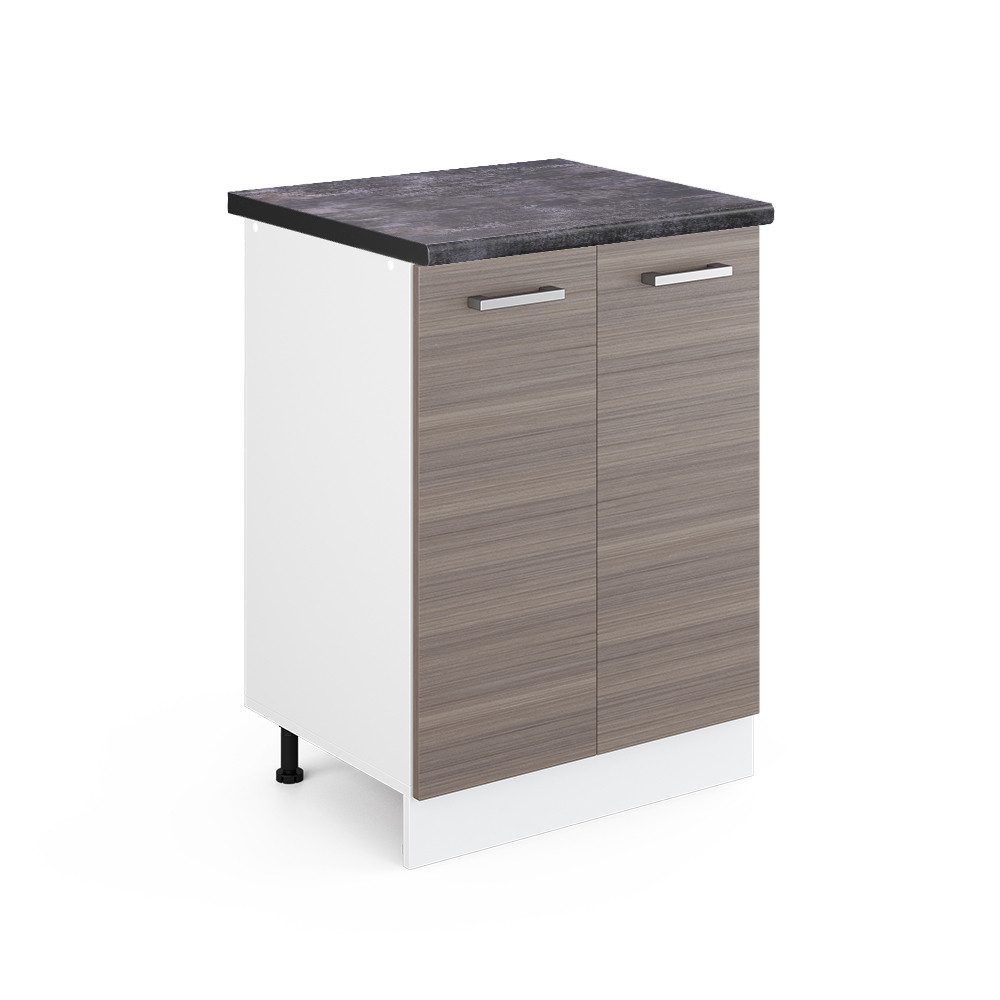 Vicco Unterschrank R-Line, Grau/Weiß, 60 cm, günstig online kaufen