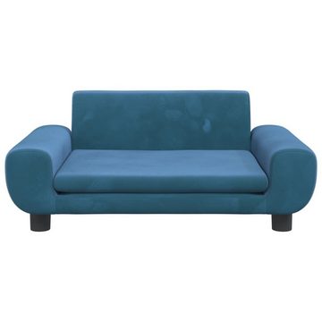 vidaXL Kindersofa Kindersofa Blau 70x45x33 cm Samt Kindercouch Kindermöbel Kinderzimmer