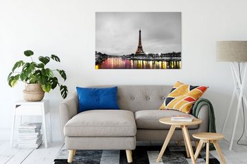 Pixxprint Leinwandbild Eifelturm in Paris, Eifelturm in Paris (1 St), Leinwandbild fertig bespannt, inkl. Zackenaufhänger