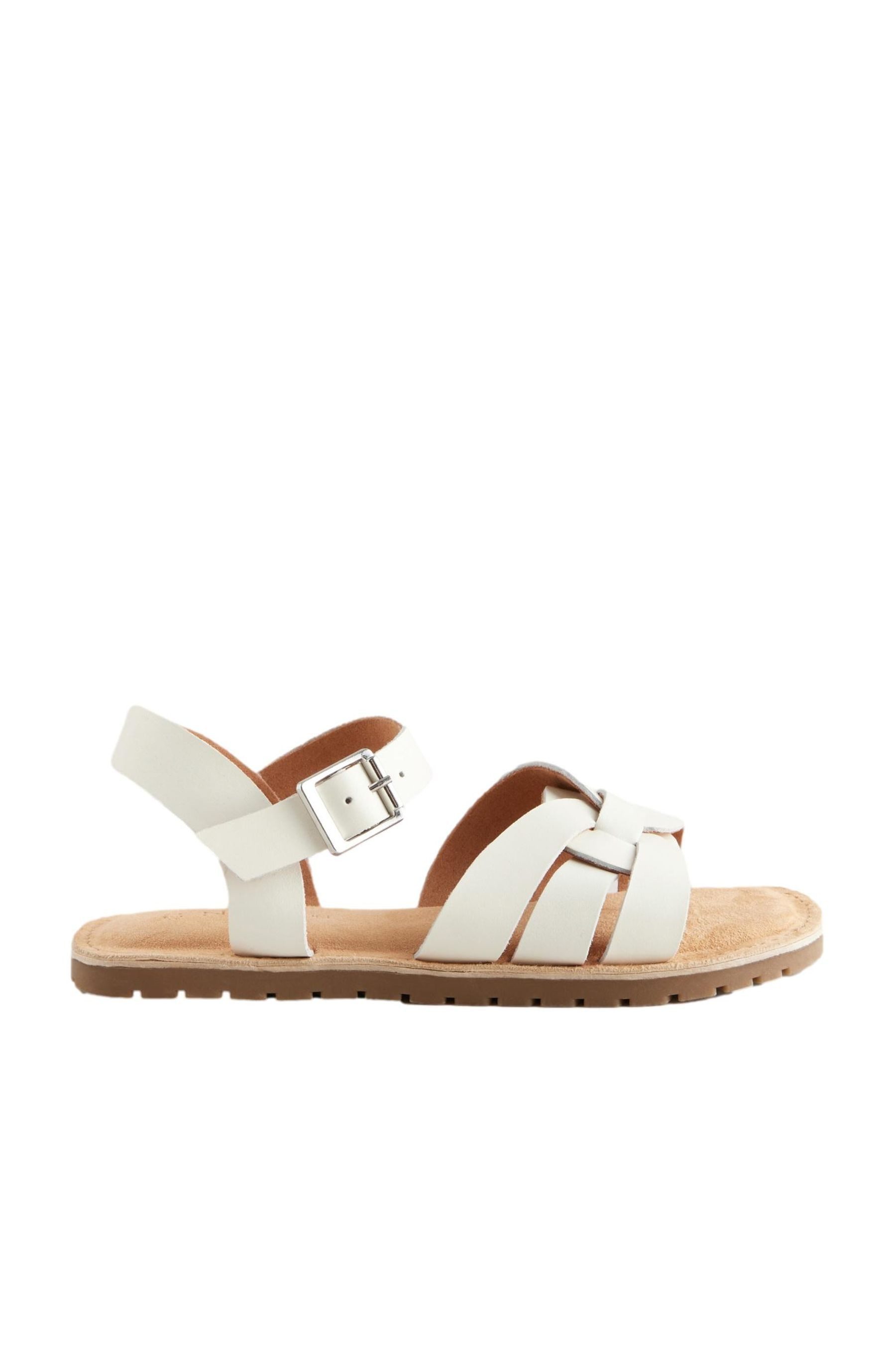 Next Ledersandalen im Webdesign, weite Passform Sandale