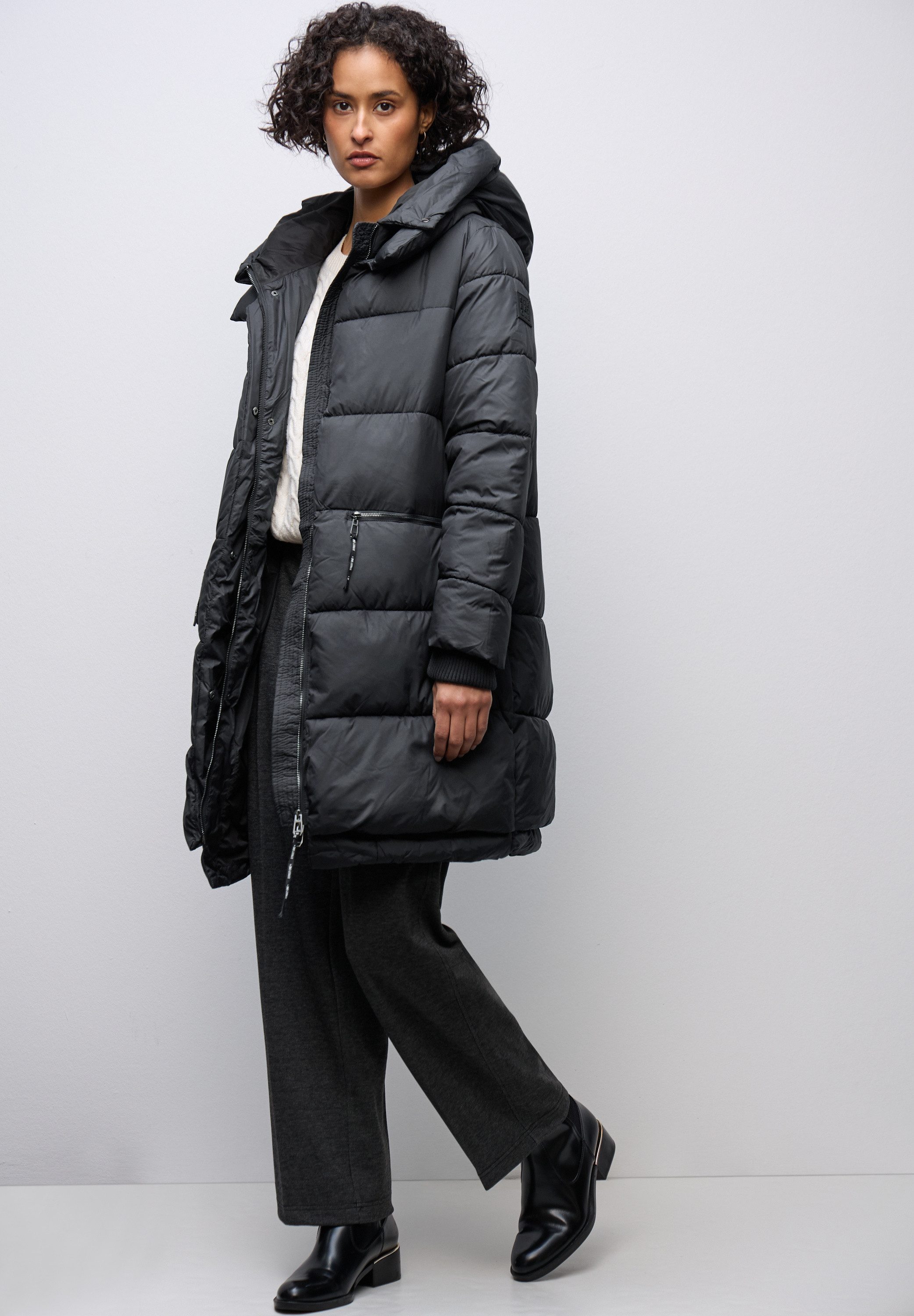 STREET ONE Winterjacke in Unifarbe