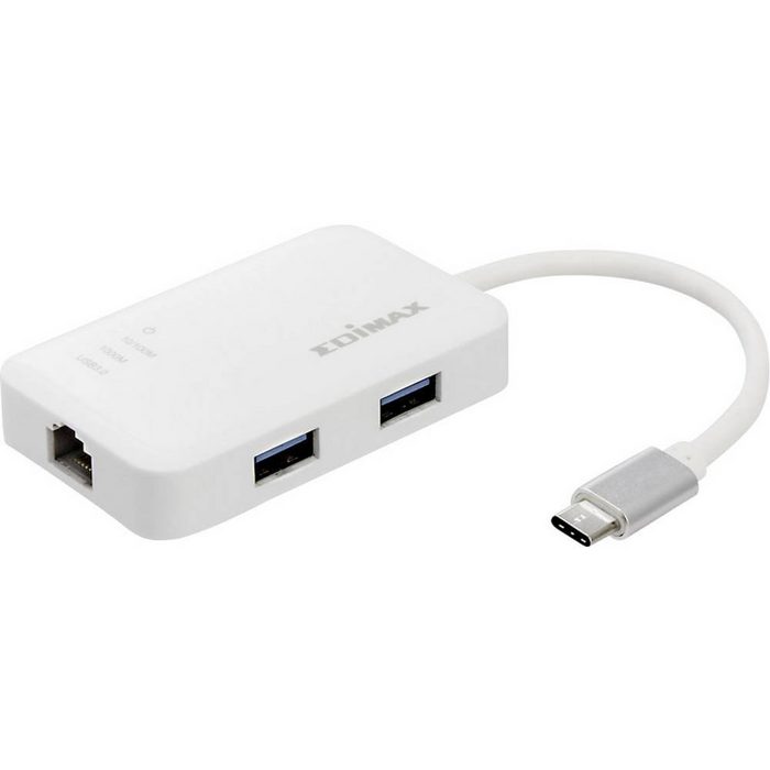 Edimax USB-C bis 3-Port USB 3 Gigabit Ethernet-Hub Netzwerk-Adapter
