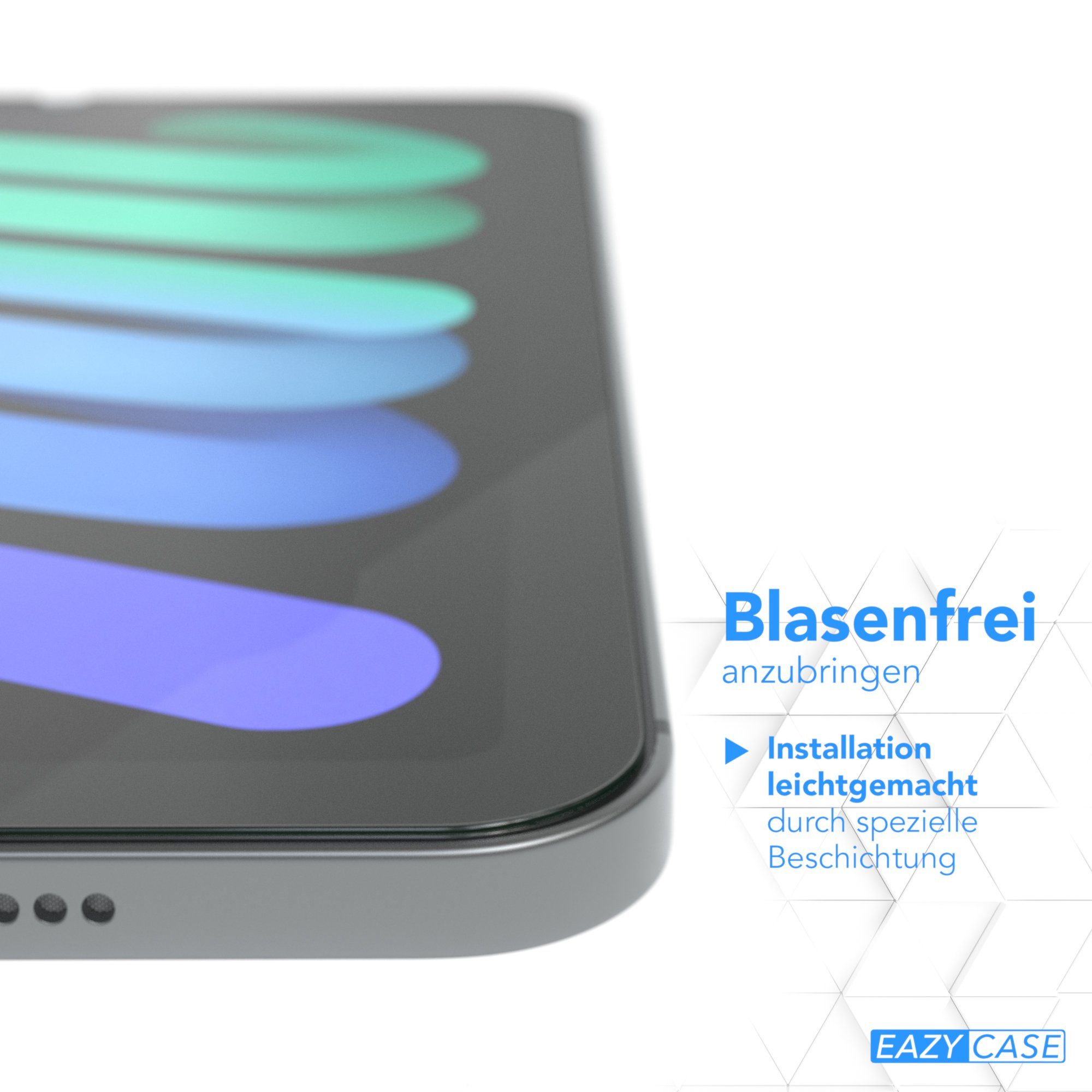 EAZY CASE Displayschutzglas Apple iPad Glasfolie, 8,3 Zoll Panzerglas Displayfolie Tabletschutz Glasfolie Kratzschutz