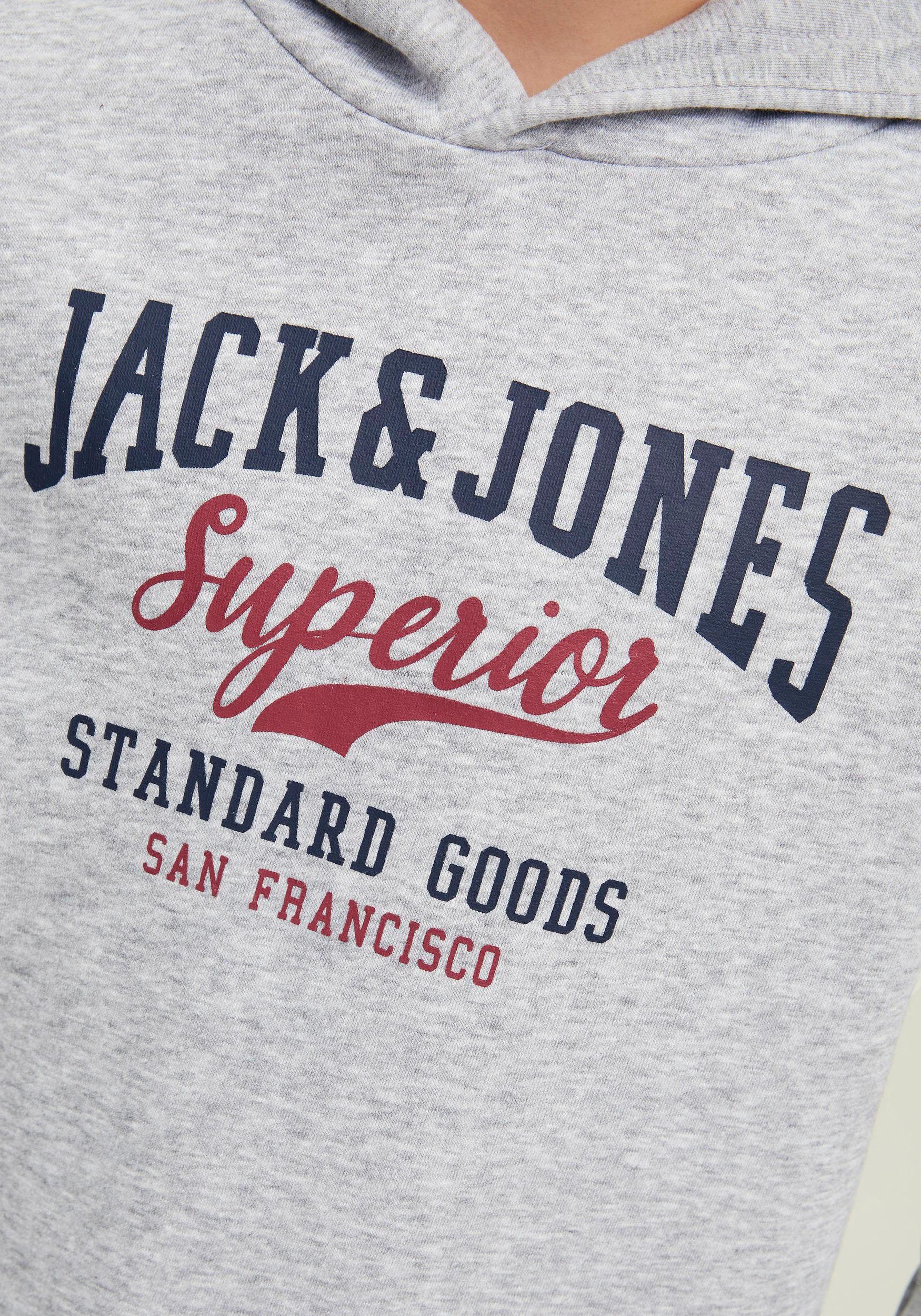 grey Jones Junior Jack Kapuzensweatshirt melange & light