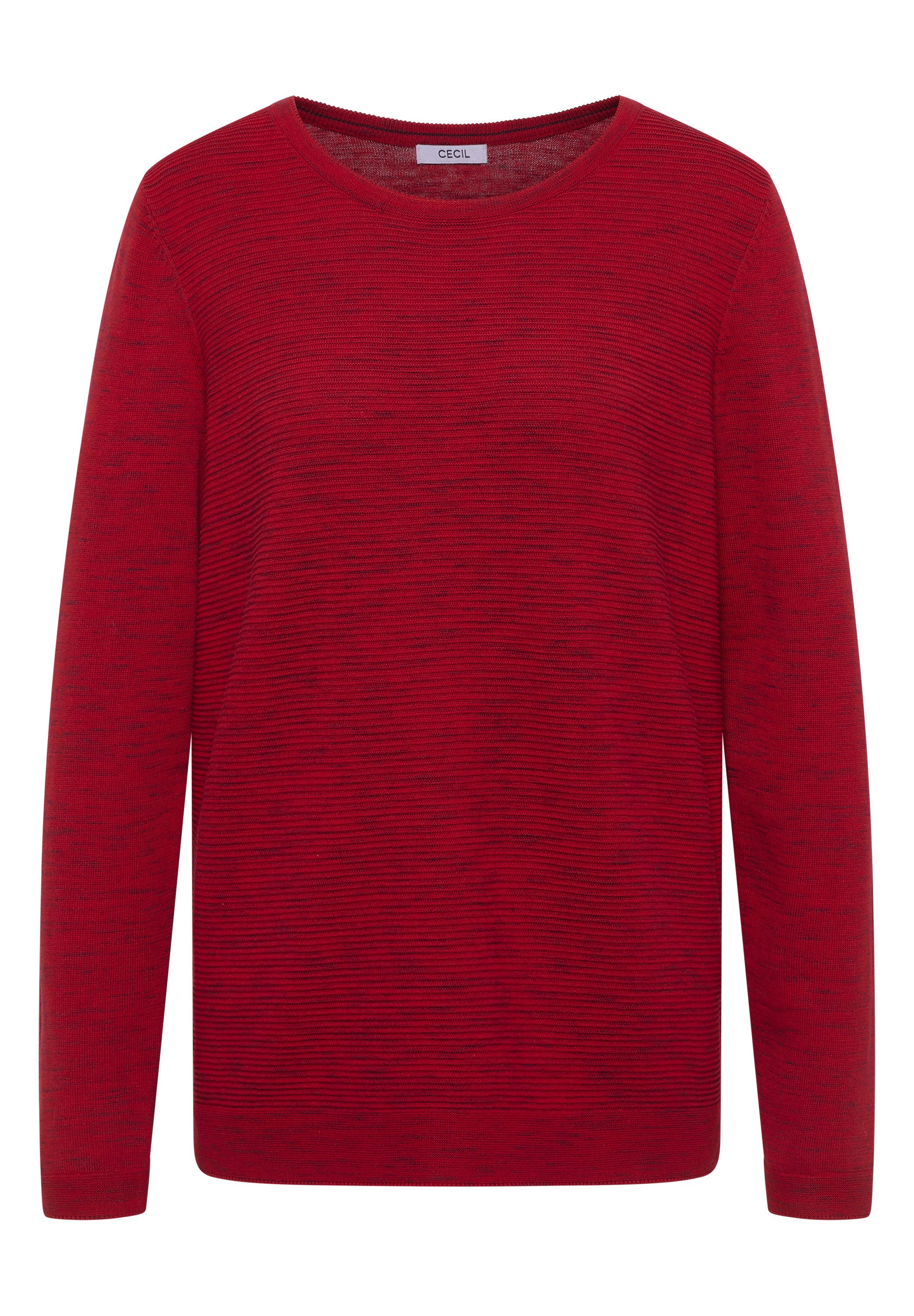 fiery red heather melange