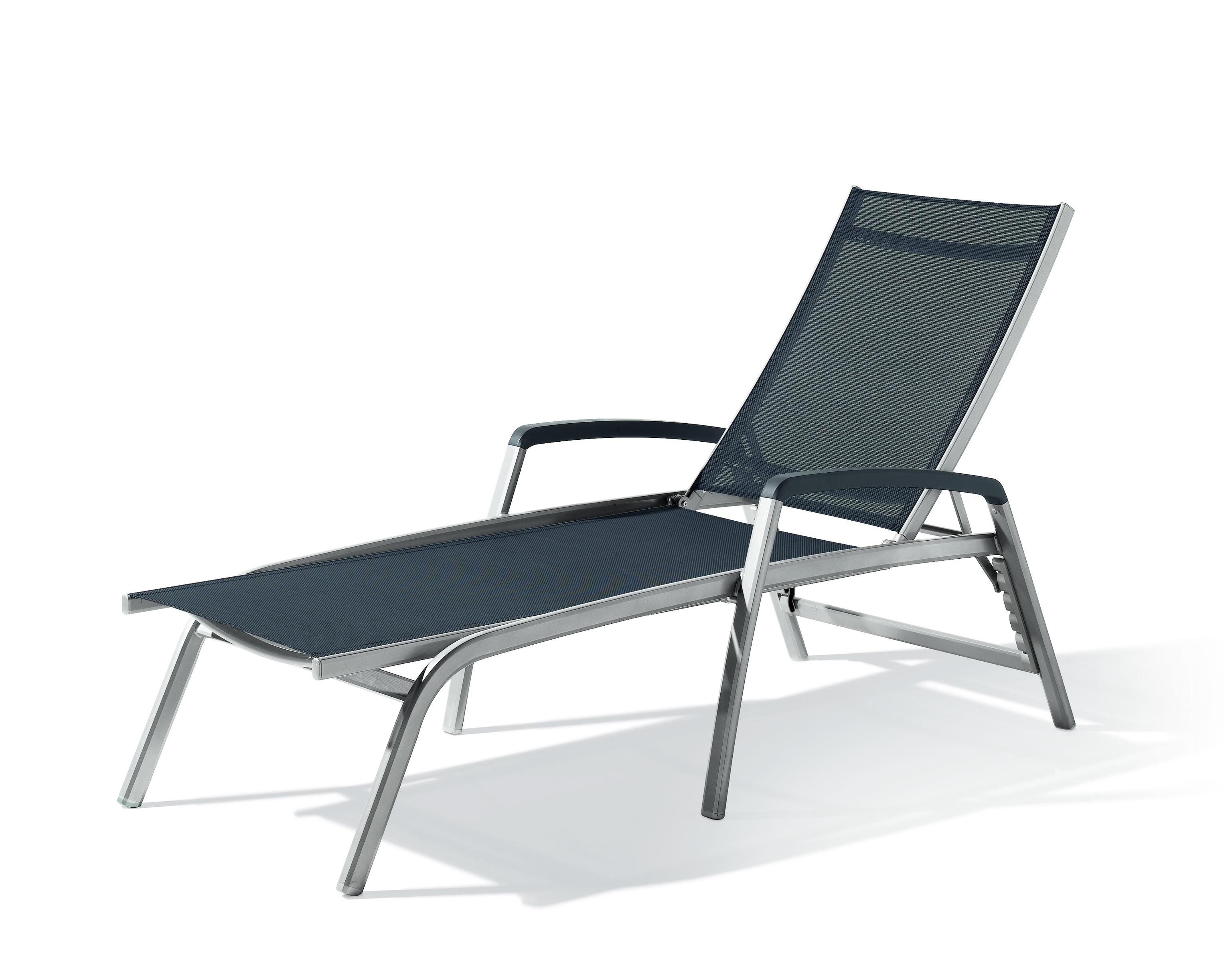 sieger Gartenliege Bodega, in Grau, Kunstfasergewebe - 194x102x75cm (BxHxT)