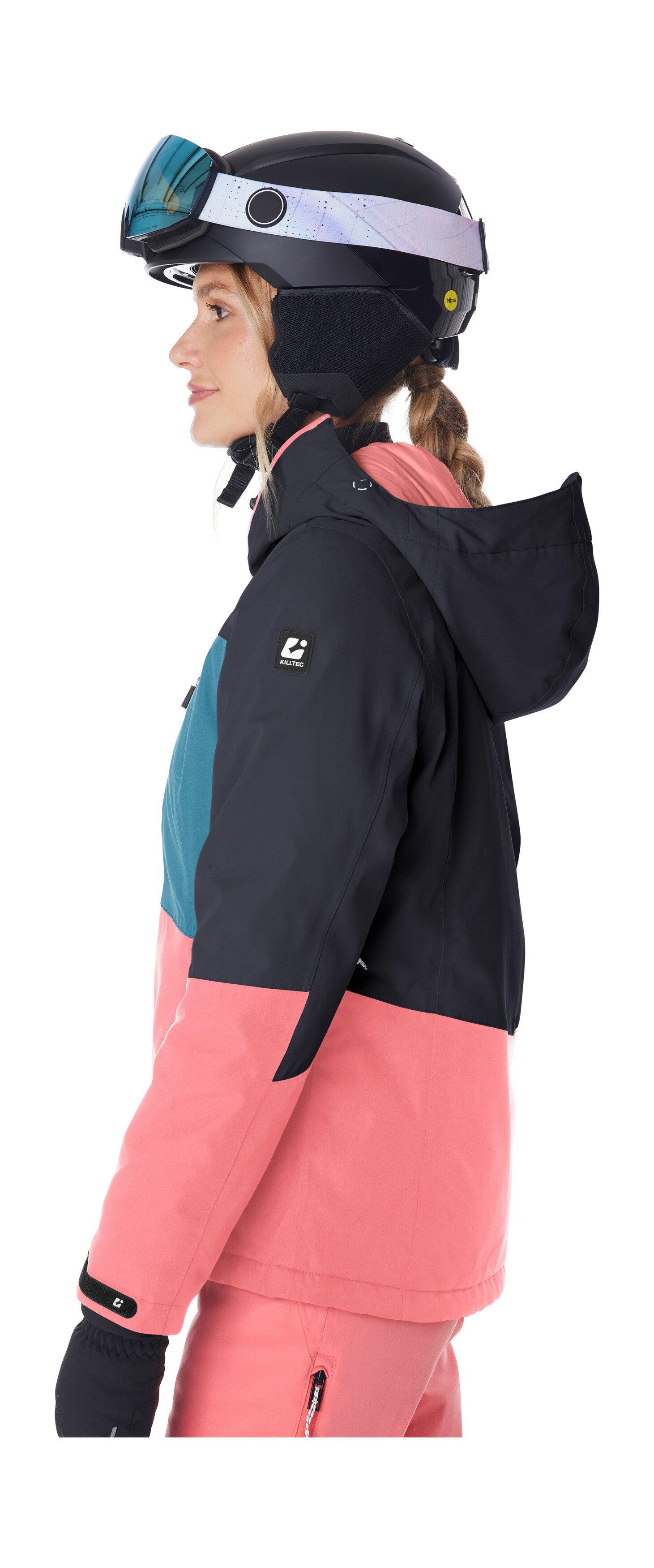 Killtec Skijacke KSW 277 WMN SKI JCKT Wasserdichte Damenjacke mit Schneefang, verstellbar und atmungsaktiv