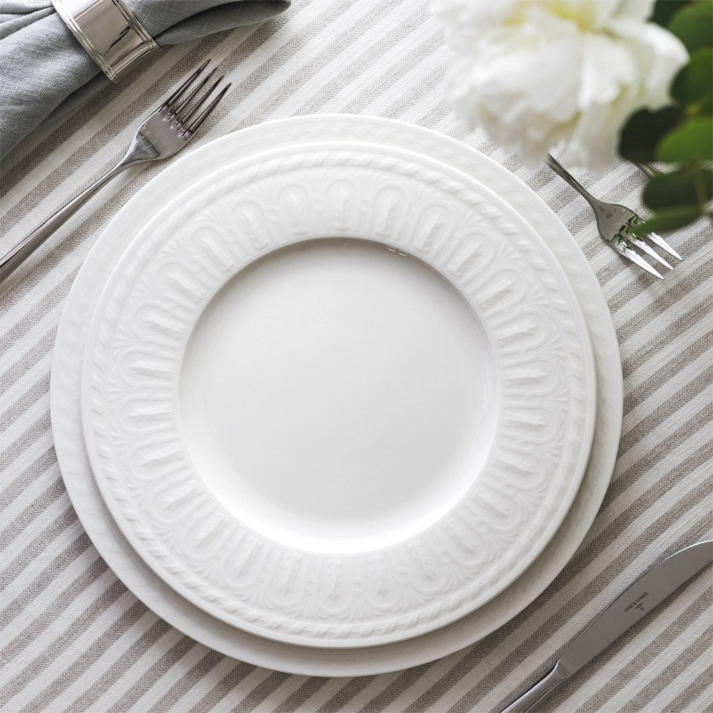 Villeroy & Boch Platzteller Cellini Platzteller, 1-tlg., Premium Porcelain, mikrow.- & spülm.sicher, Made in Germany