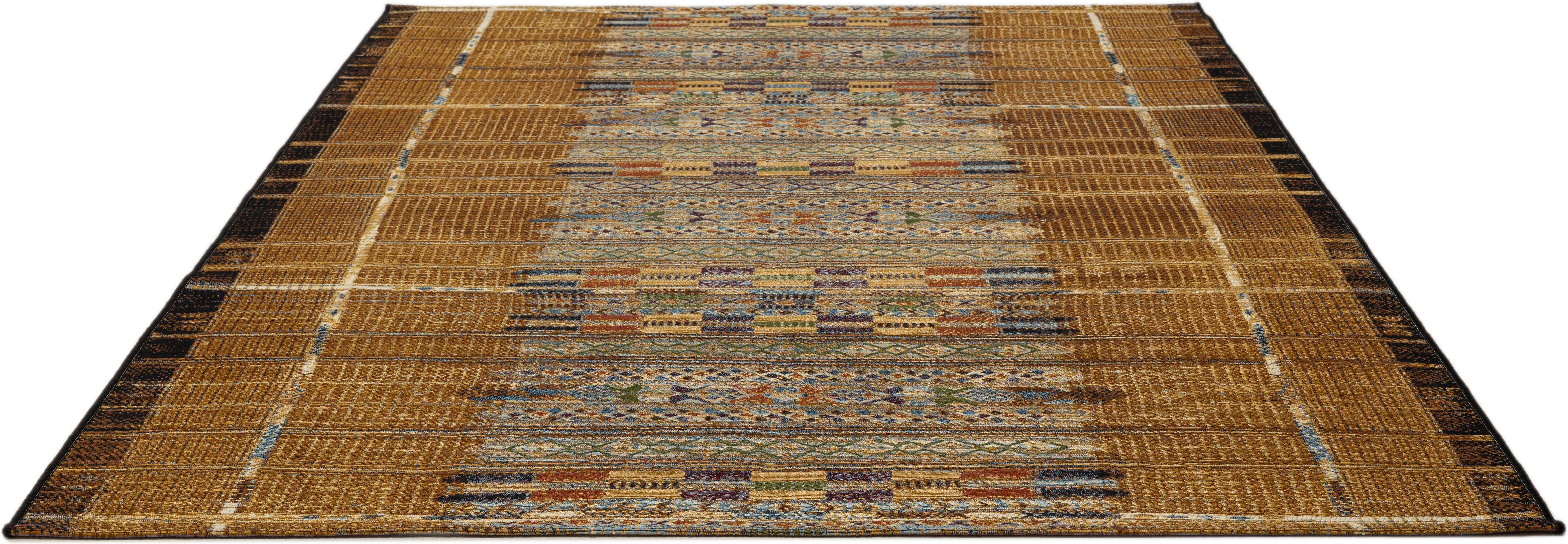 Gino Falcone Teppich Outdoor-Africa 38, rechteckig, Höhe: 5 mm, Flachgewebe, Ethno Style, In- und Outdoor geeignet