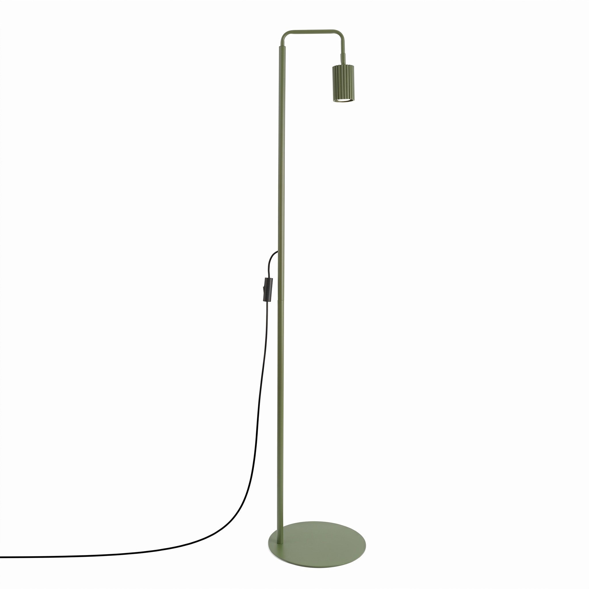 SOLLUX lighting Stehlampe Stehlampe KARBON 1 olivgrün, Nicht enthalten