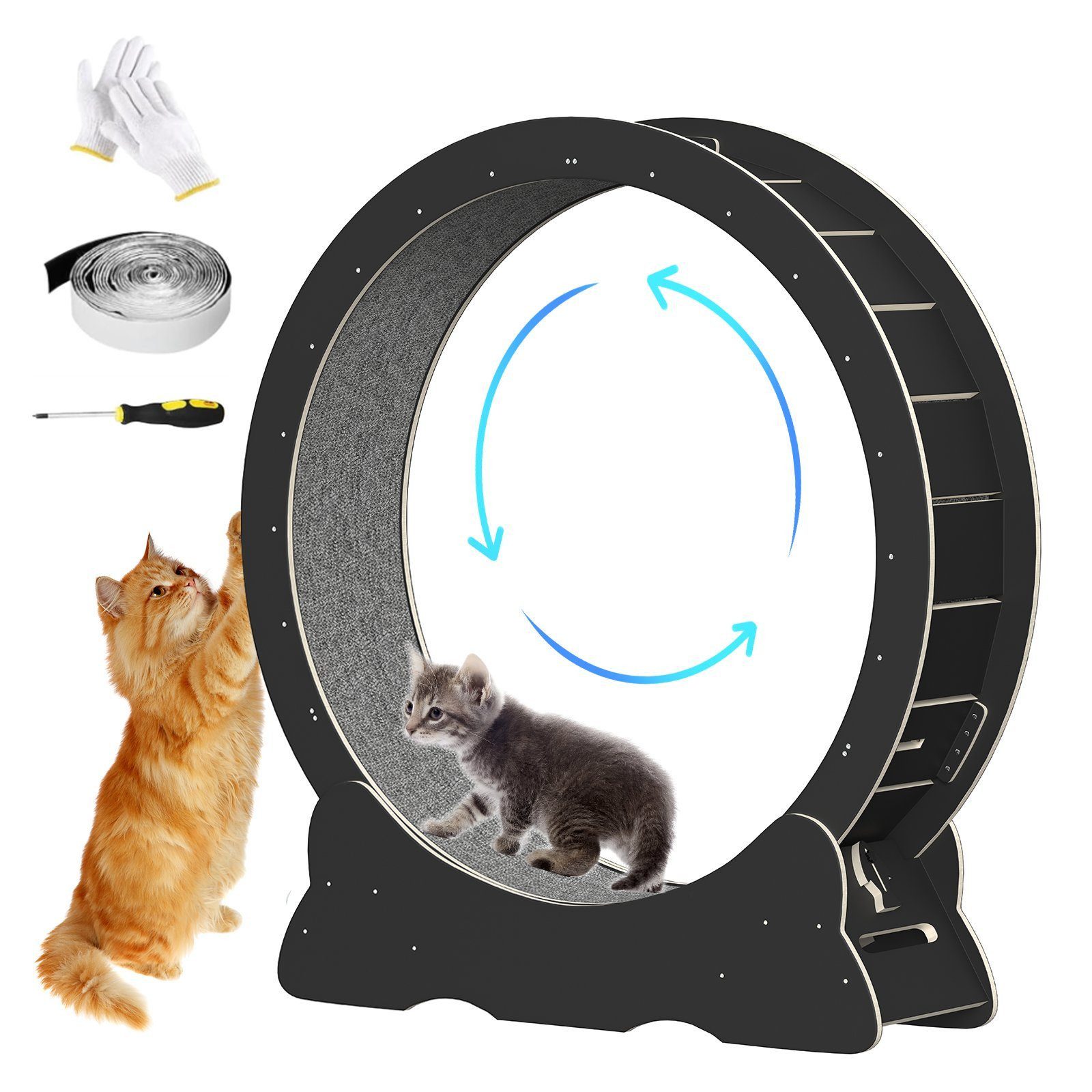 TWSOUL Tier-Intelligenzspielzeug Laufband für Katzen, Katzenlaufrad günstig online kaufen
