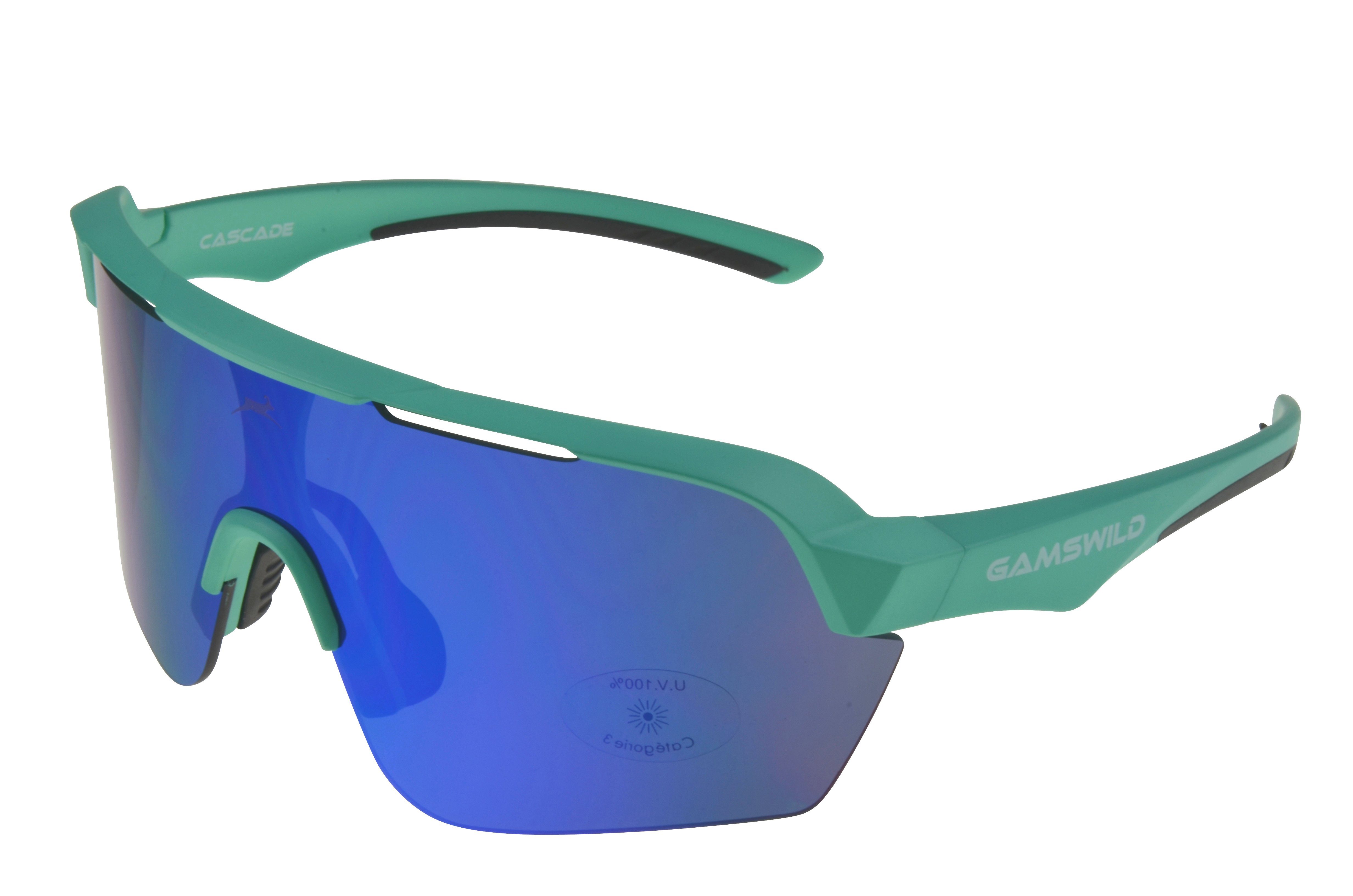 Sportbrille UV400 Sonnenbrille Skibrille Fahrradbrille extra große Scheibe Damen