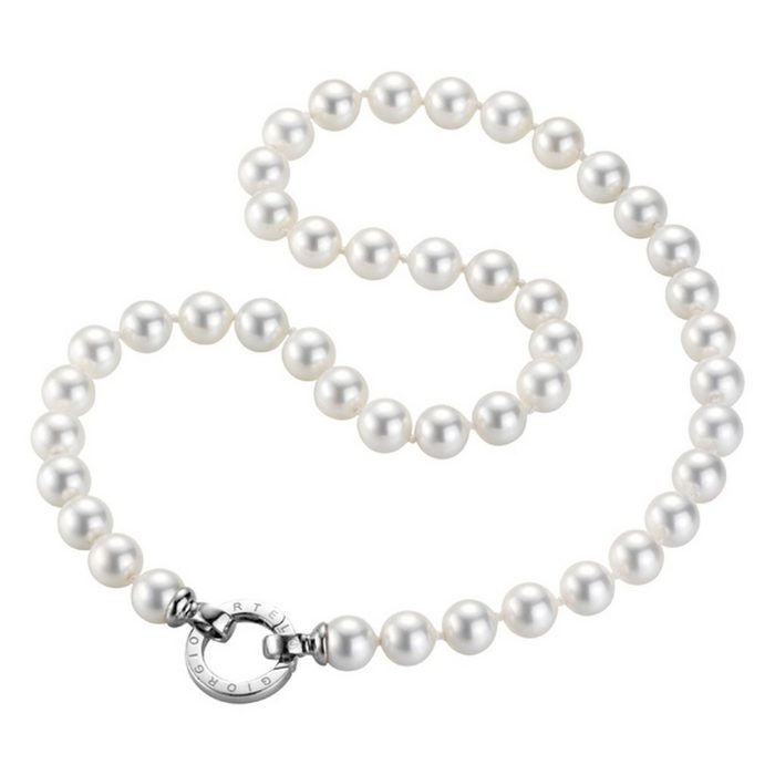 GIORGIO MARTELLO MILANO Perlenkette Muschelkern-Perlen Ringverschluss Silber 925