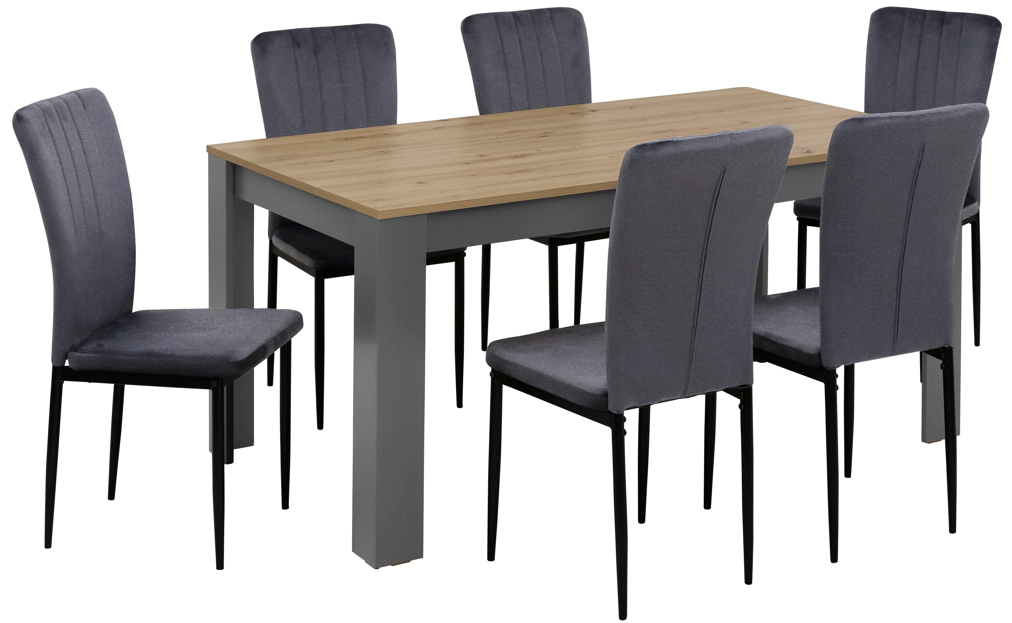Home affaire Essgruppe Bergamo Tisch Stühle Speisezimmer Bestseller, (Set, günstig online kaufen