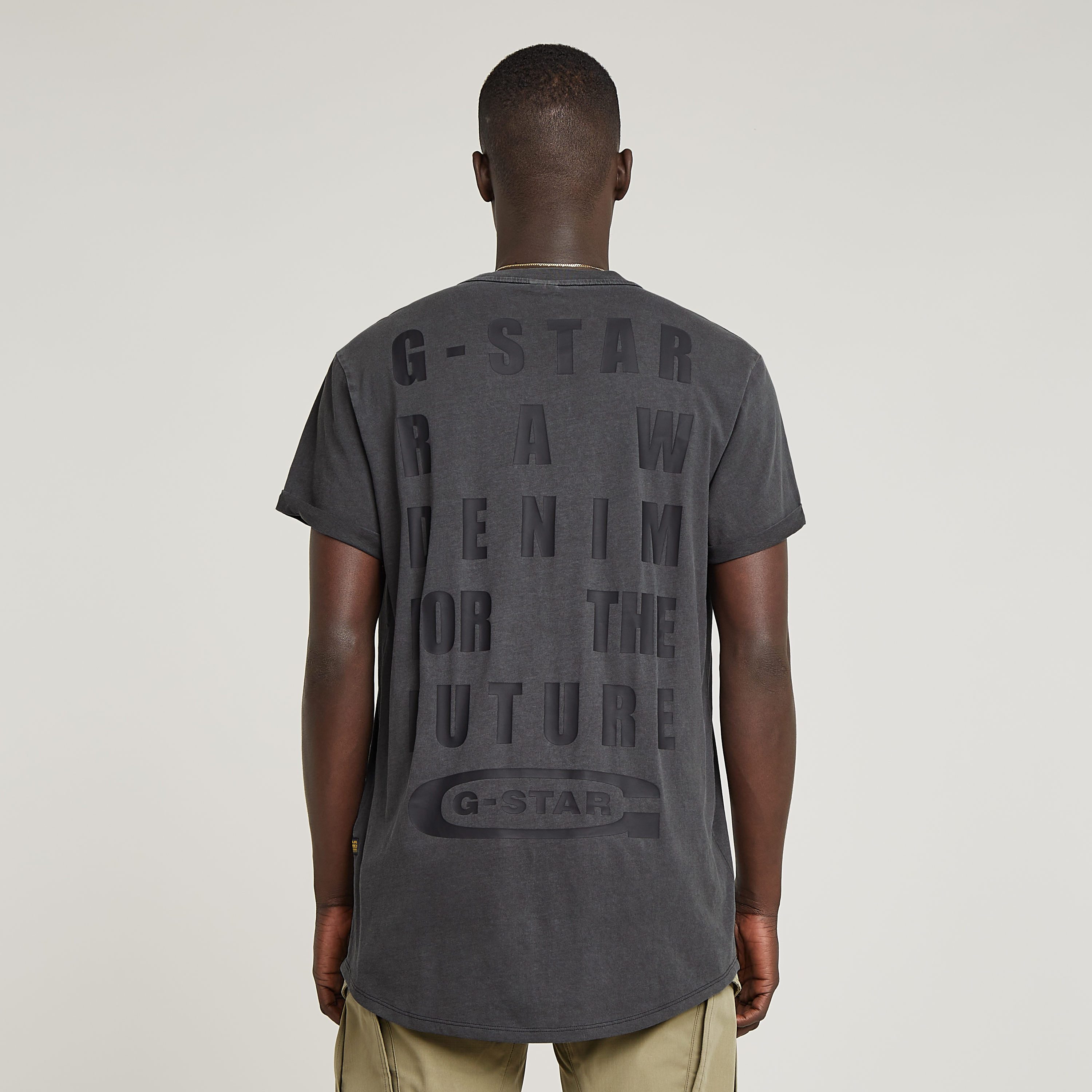G-STAR T-Shirt Text Back Overdyed Lash günstig online kaufen