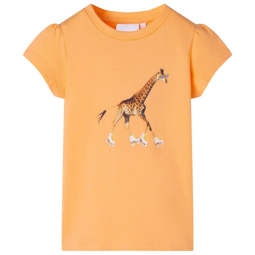 T-Shirt Kinder-T-Shirt Hellorange 128