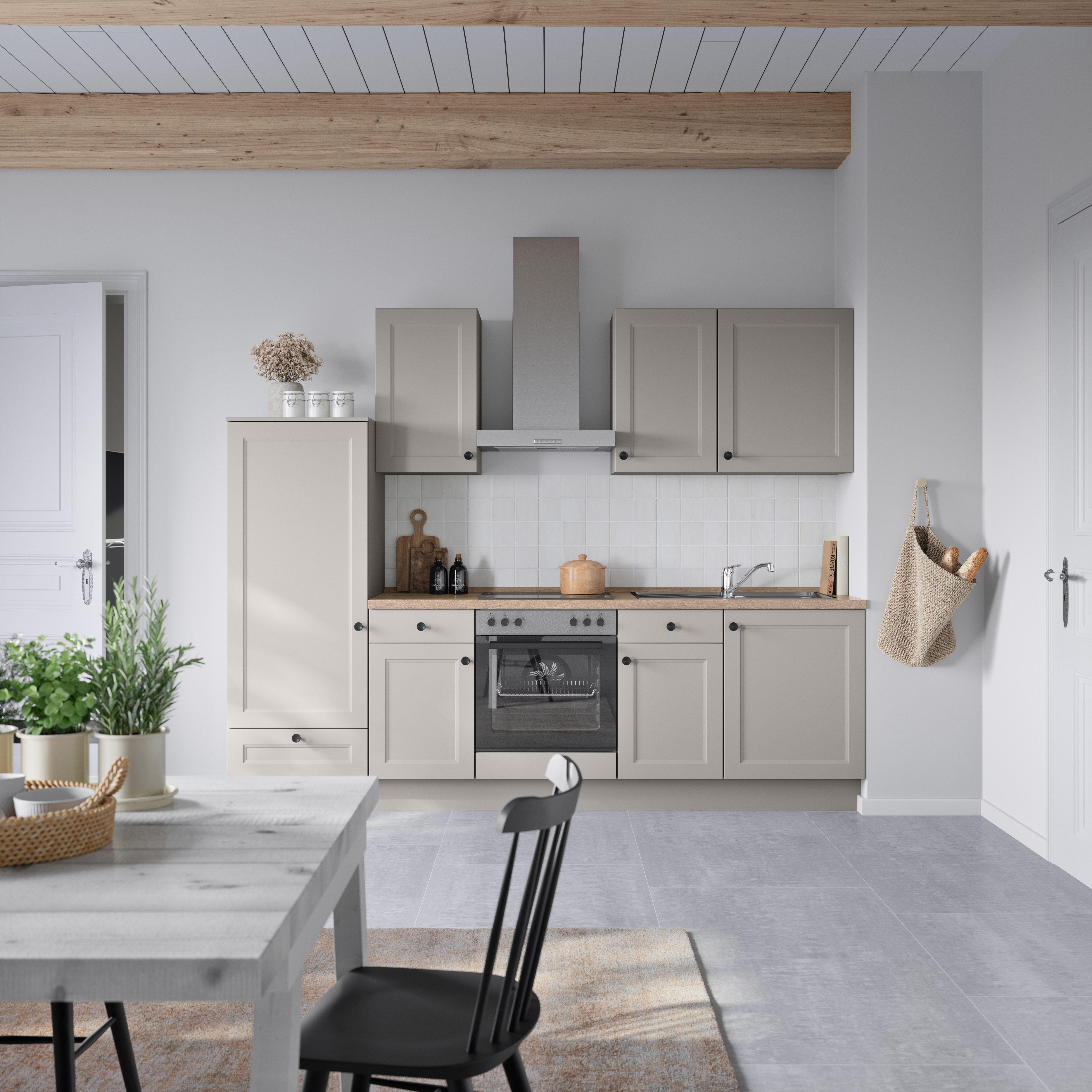 nobilia® Küchenzeile "Cascada I", NEU: individuell anpassbar mit gratis Profi-Beratung, vormontiert, Breite 270 cm, Ausrichtung wählbar, wahlw. mit E-Geräten