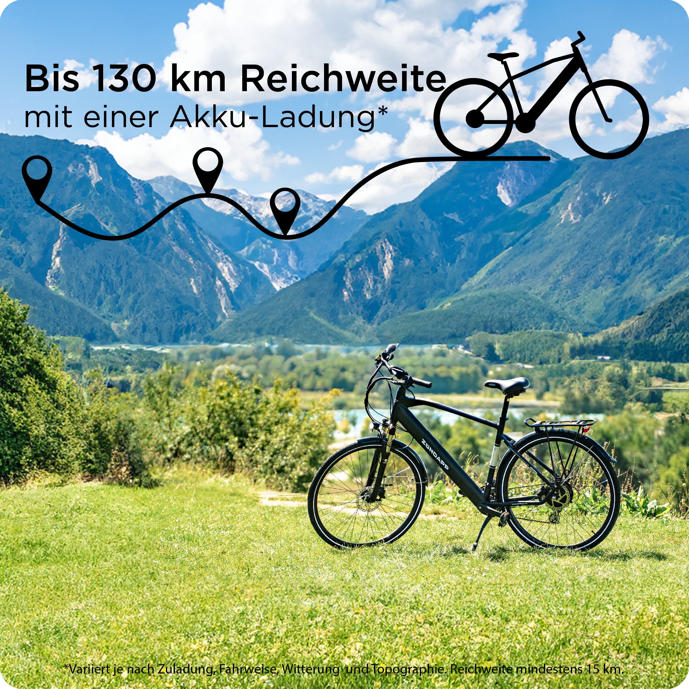Thumbnail - Zündapp E-Bike Mountainbike Z808, 10 Gang Shimano Deore RD-T6000 Schaltwerk, Kettenschaltung, Heckmotor, 550 Wh