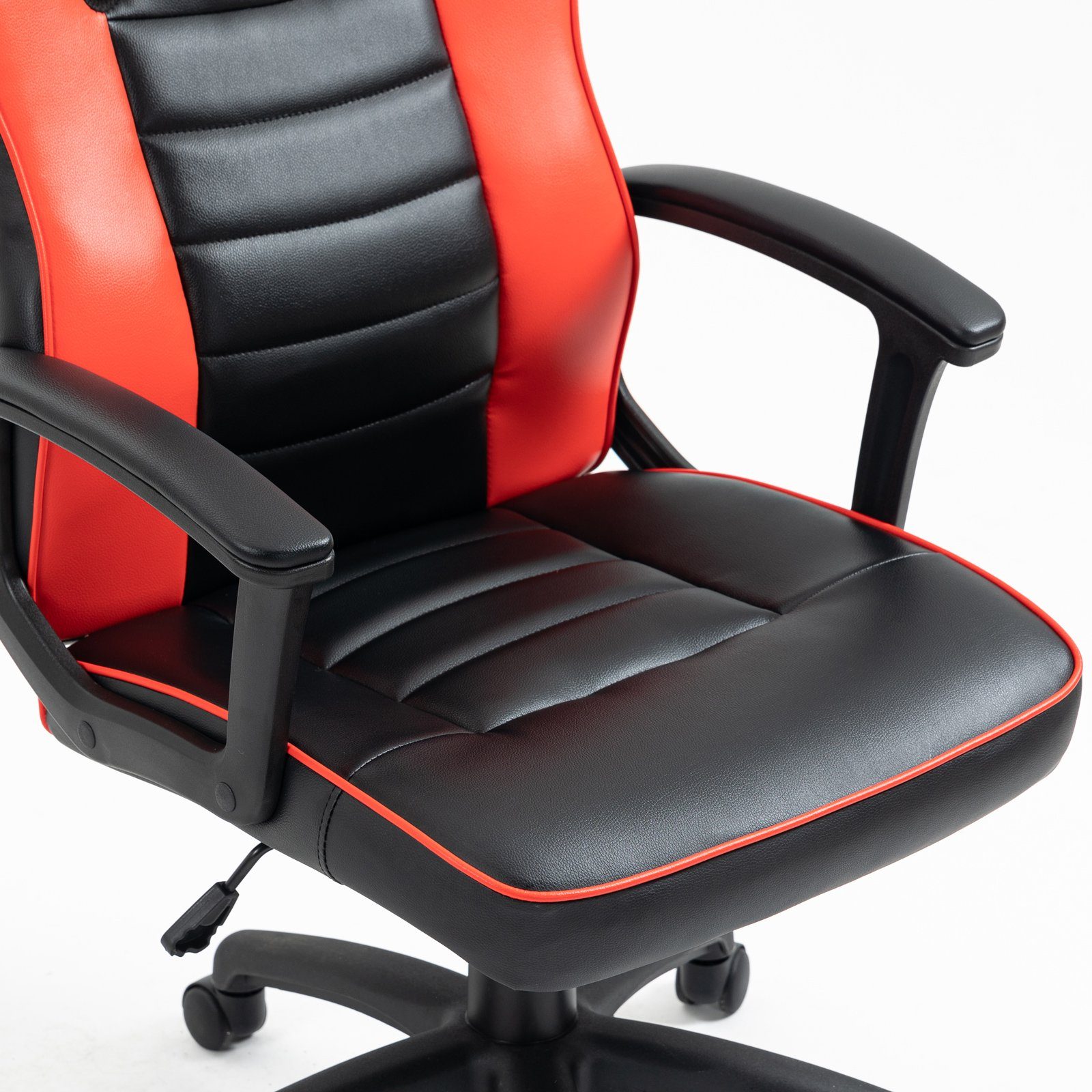 SVITA Gaming-Stuhl Gaming-Stuhl Höhenverstellbar Schwarz/Rot Kinder,