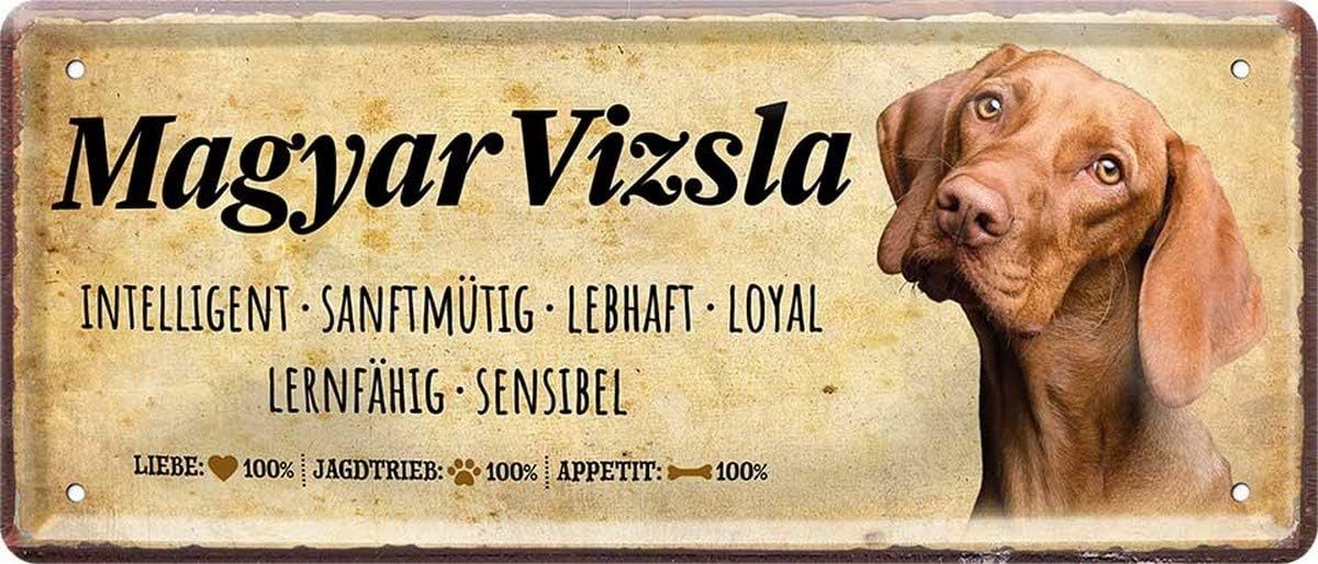 WOGEKA ART Metallbild Hunde-Rassen Steckbrief Blechschild günstig online kaufen