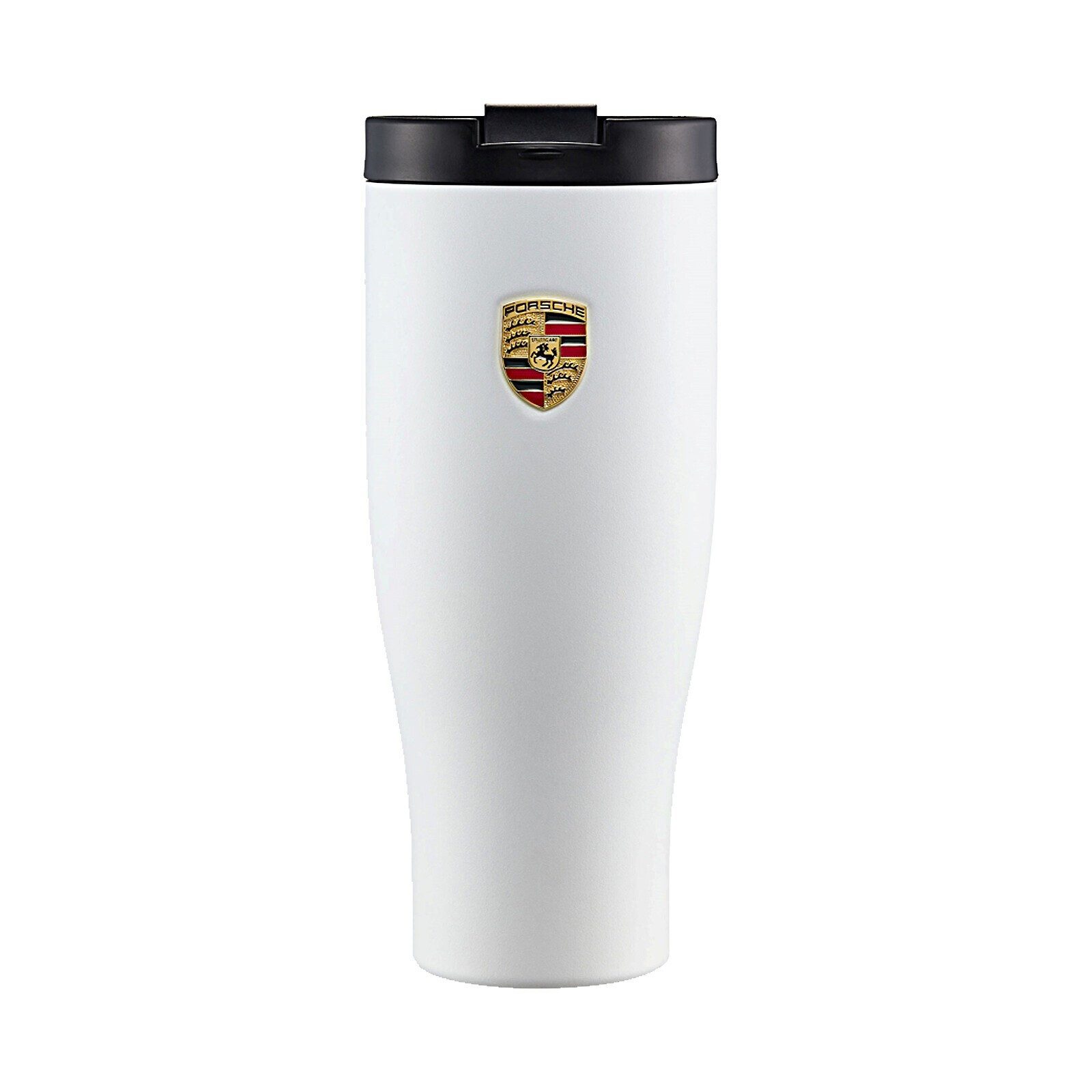 Porsche Thermobecher Isolierbecher mit Wappen ca. 900 ml pulverbeschichtet Cup Deckel