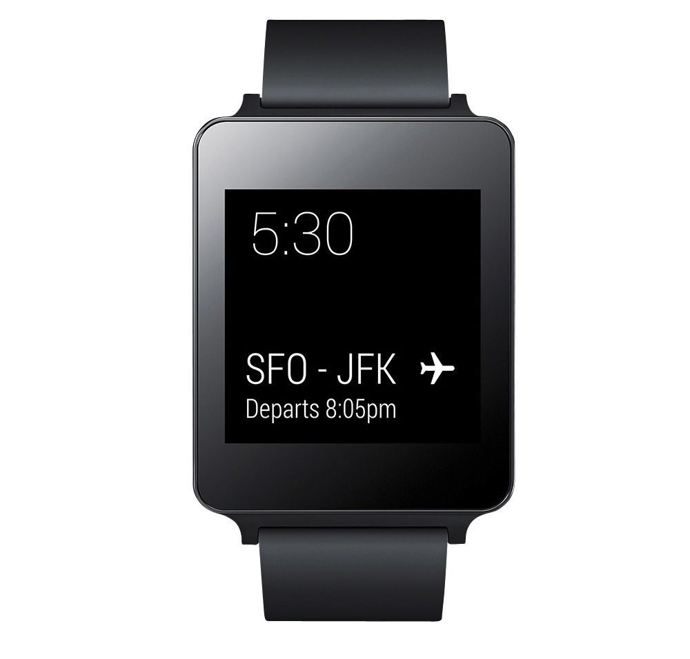 LG LG G Watch W100 Smartwatch Black Titan Android Wear Smartwatch (Android Wear) Einzelgerät, 1-tlg., Ladekabel,Ladestation, Kompatibilität ab Android 4.3+,Gestensteuerung,Ohne Tasten