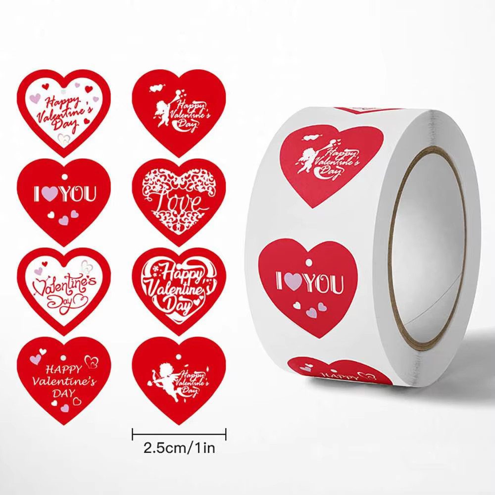 Ware aus aller Welt Aufkleber 500 Herz Aufkleber Valentinstag Liebe Hochzeit Geburtstag Dekoration, (1tlg)