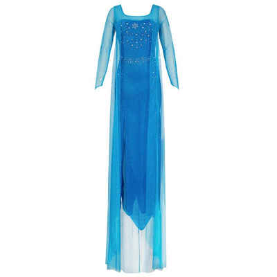 Katara Partyanzug Prinzessin Kostümkleid Eiskönigin Elsa für Damen, Abendkleid, Frozen, Kostüm, Fasching, Karneval, Frauen, Erwachsene