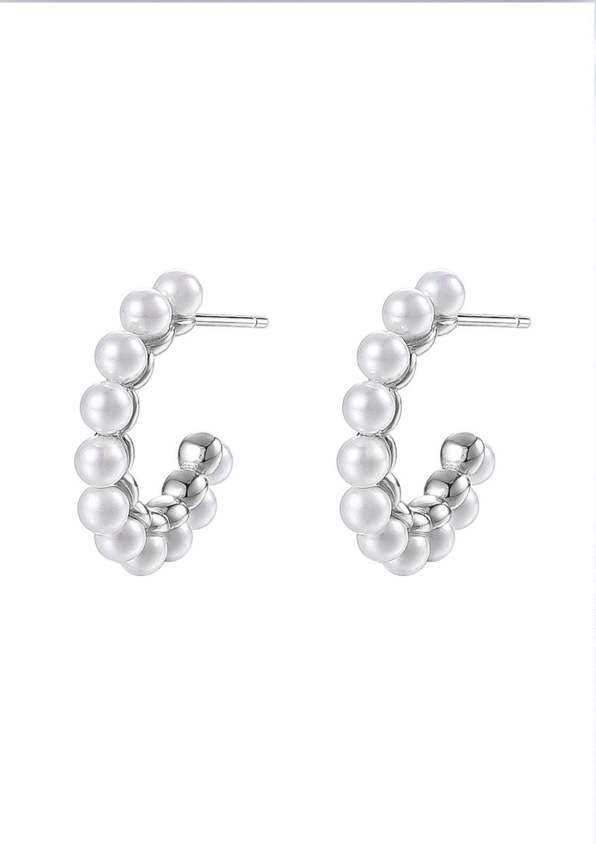 Hey Happiness Perlenohrringe Creolen Silber 925 günstig online kaufen