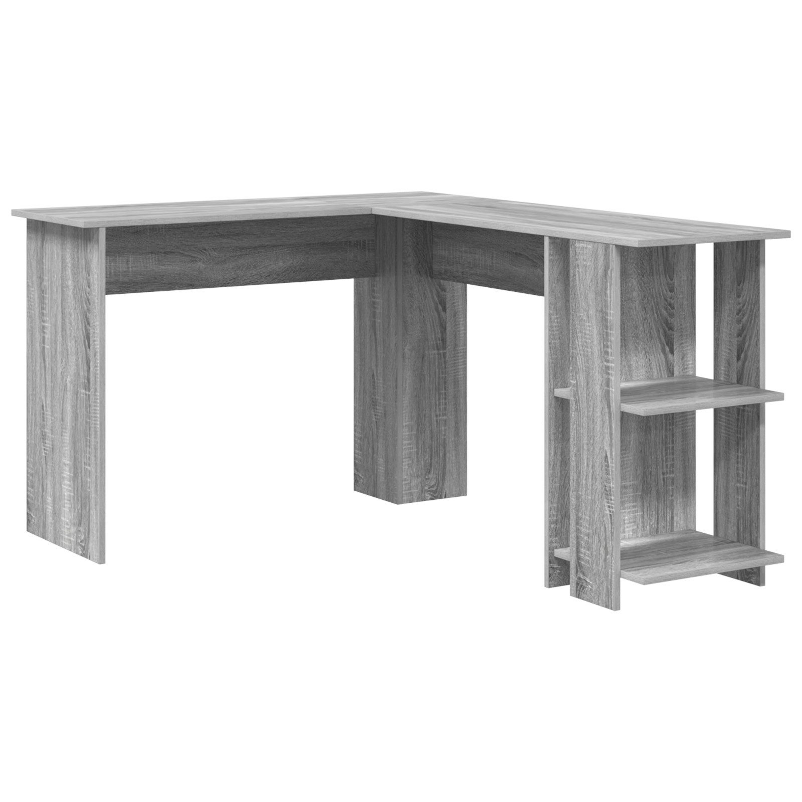 vidaXL Schreibtisch Grauer Eckschreibtisch Grau Sonoma günstig online kaufen