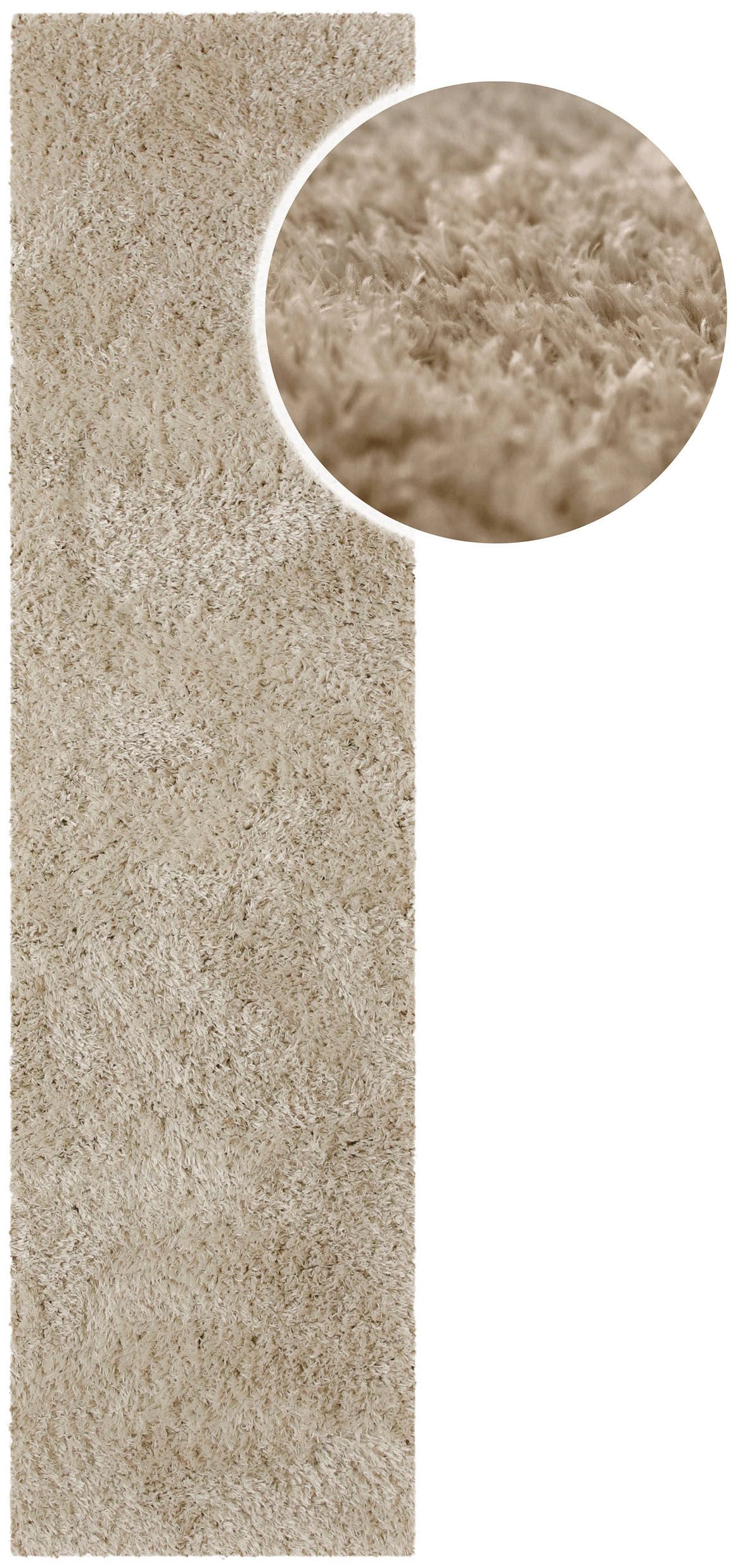 OTTO home Hochflor-Teppich Josetta, auch als Läufer erhältlich, rechteckig, Höhe: 50 mm, Langflor, Shaggy, dichter weicher Hochflor, uni farben, Wohnzimmer. Reduzierter Preis € 38,15. Unverbindliche Preisempfehlung € 49,00