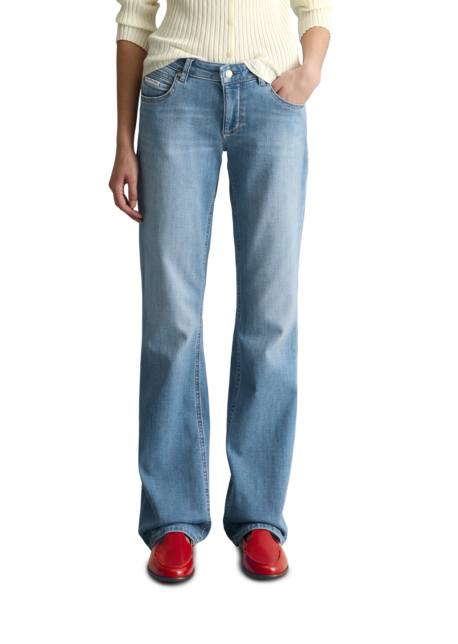 Bootcut-Jeans aus Organic Cotton Stretch
