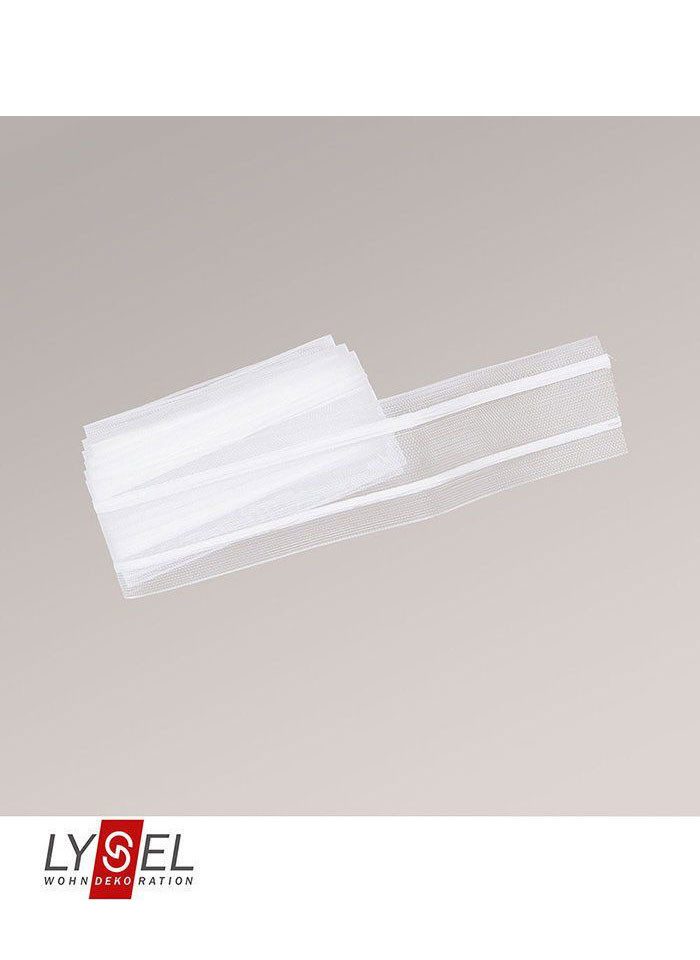 LYSEL® Gardinenbefestigungen Ersatzteile Faltenband Raffverhältnis 1:2,5, (1-St), L 5m