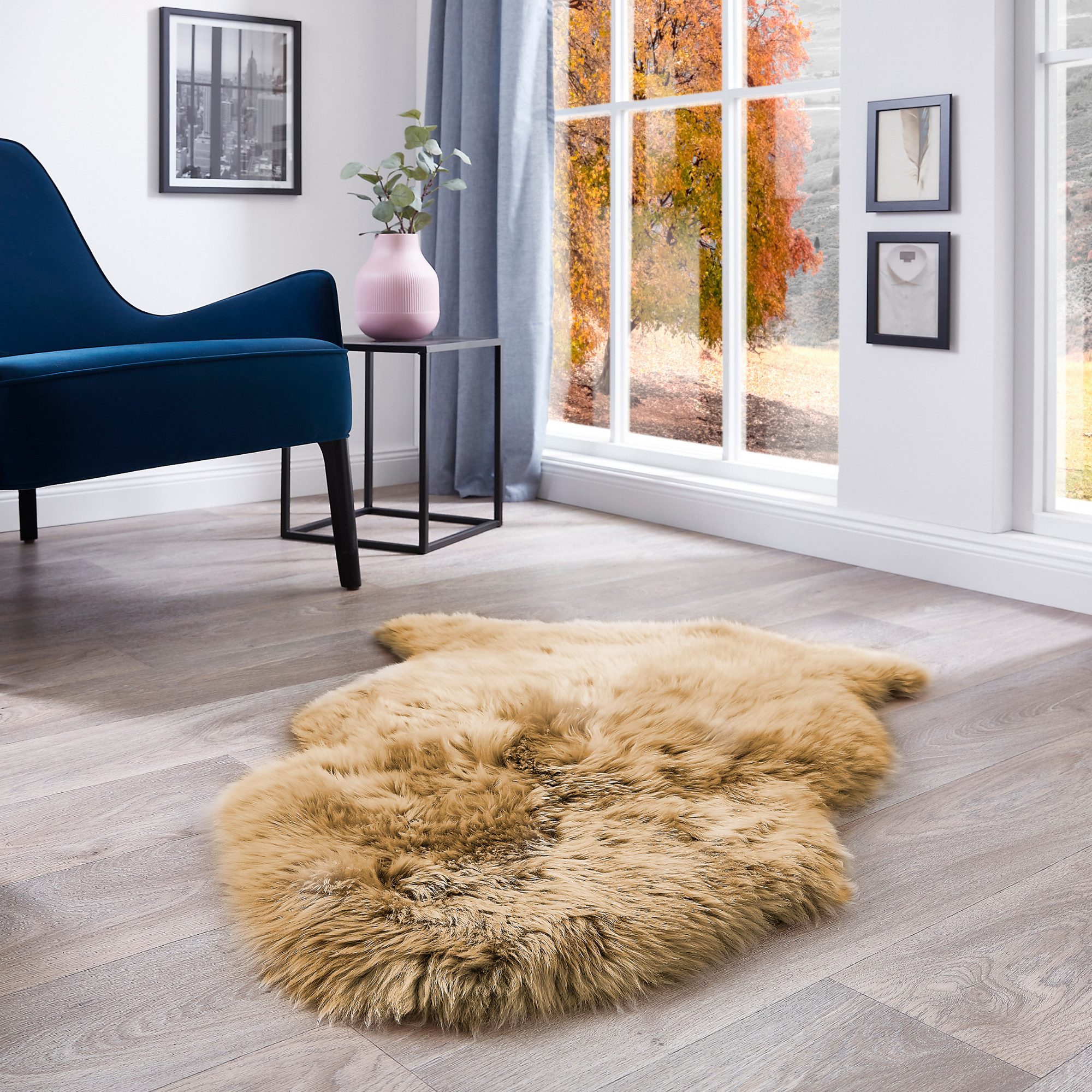 LUXOR living Fellteppich Schaffell Namika, fellförmig, Höhe: 50 mm, echtes Lammfell, weich & flauschig, große Farbauswahl, in 2 Größen – Bild 3 von 5