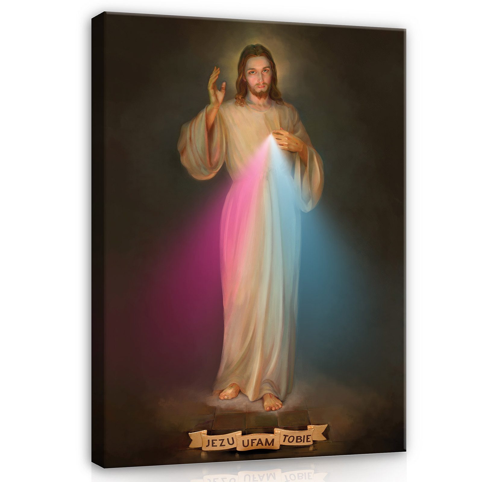Wallarena Leinwandbild Jesus Religion Wandbilder Wand Deko XXL Bilder, Jesu günstig online kaufen