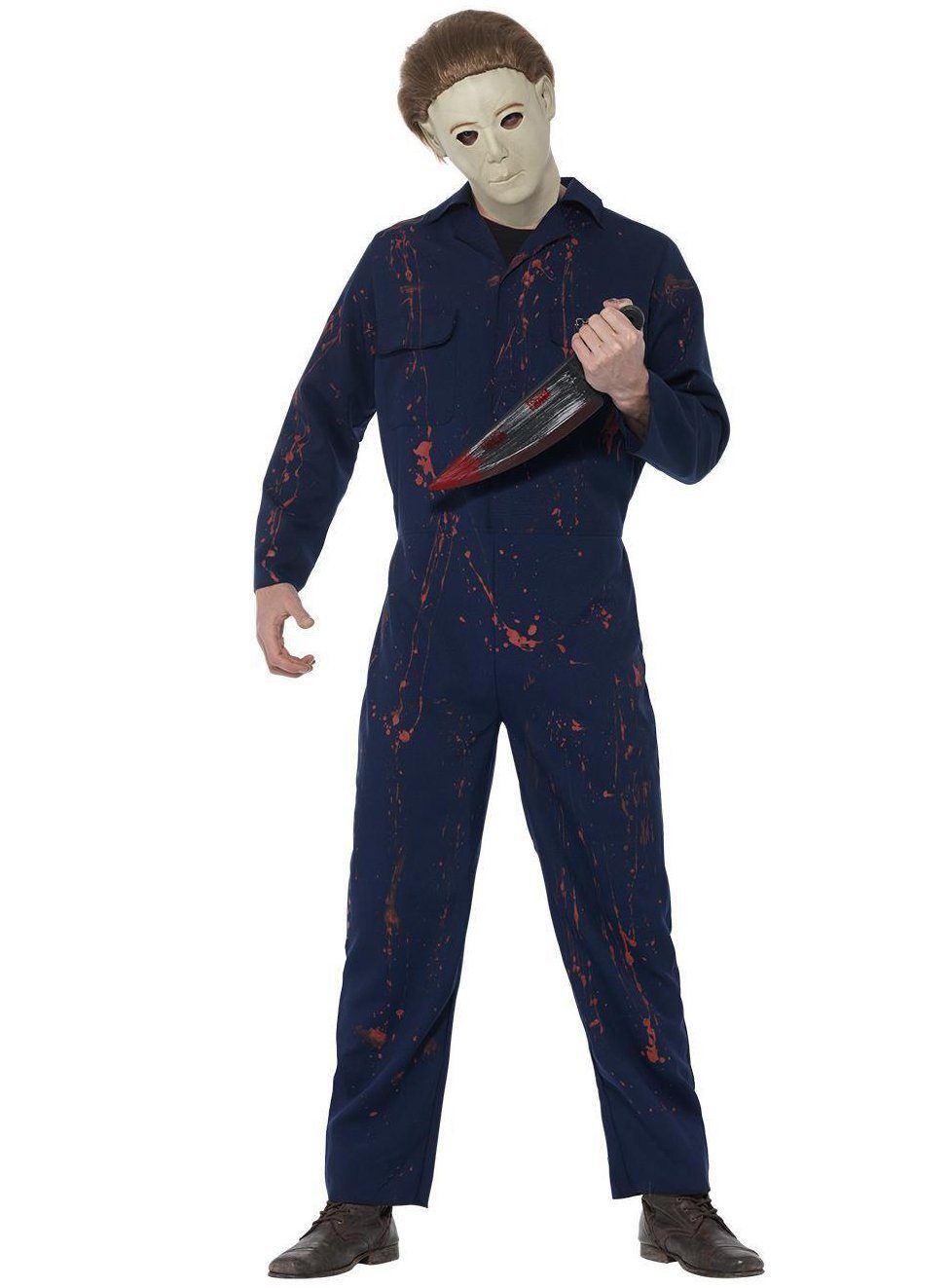 Smiffys Kostüm Michael Myers blutverschmiert, Original lizenziertes Kostüm  aus 'Halloween - H20'