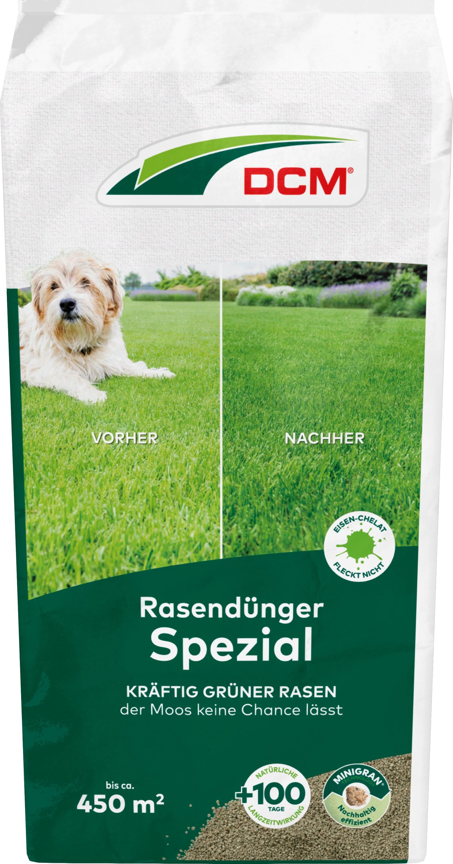 Cuxin DCM Rasendünger DCM Rasendünger Spezial - Langzeit Rasendünger-18 KG für 450 qm