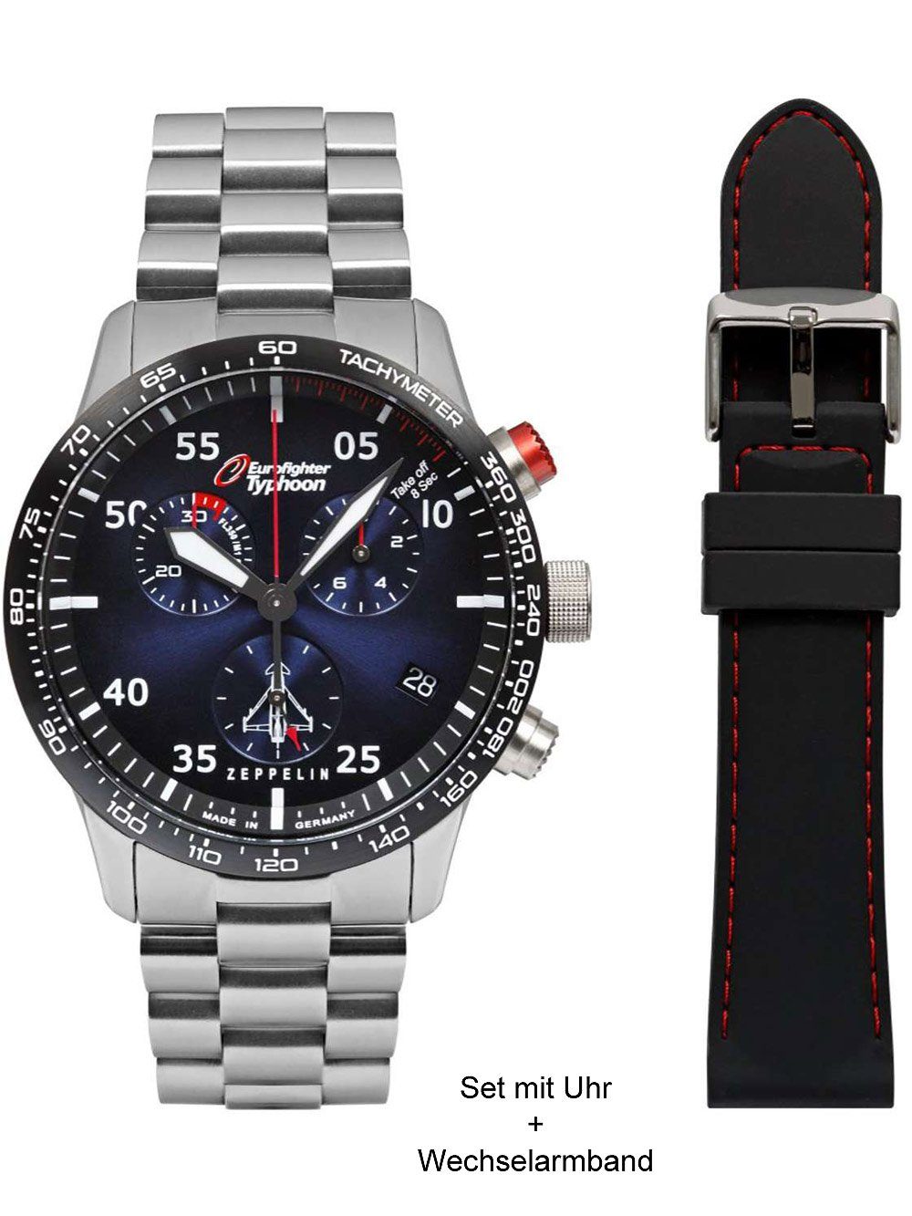 ZEPPELIN Quarzuhr Zeppelin 7298M-3-Set Eurofighter Typhoon günstig online kaufen