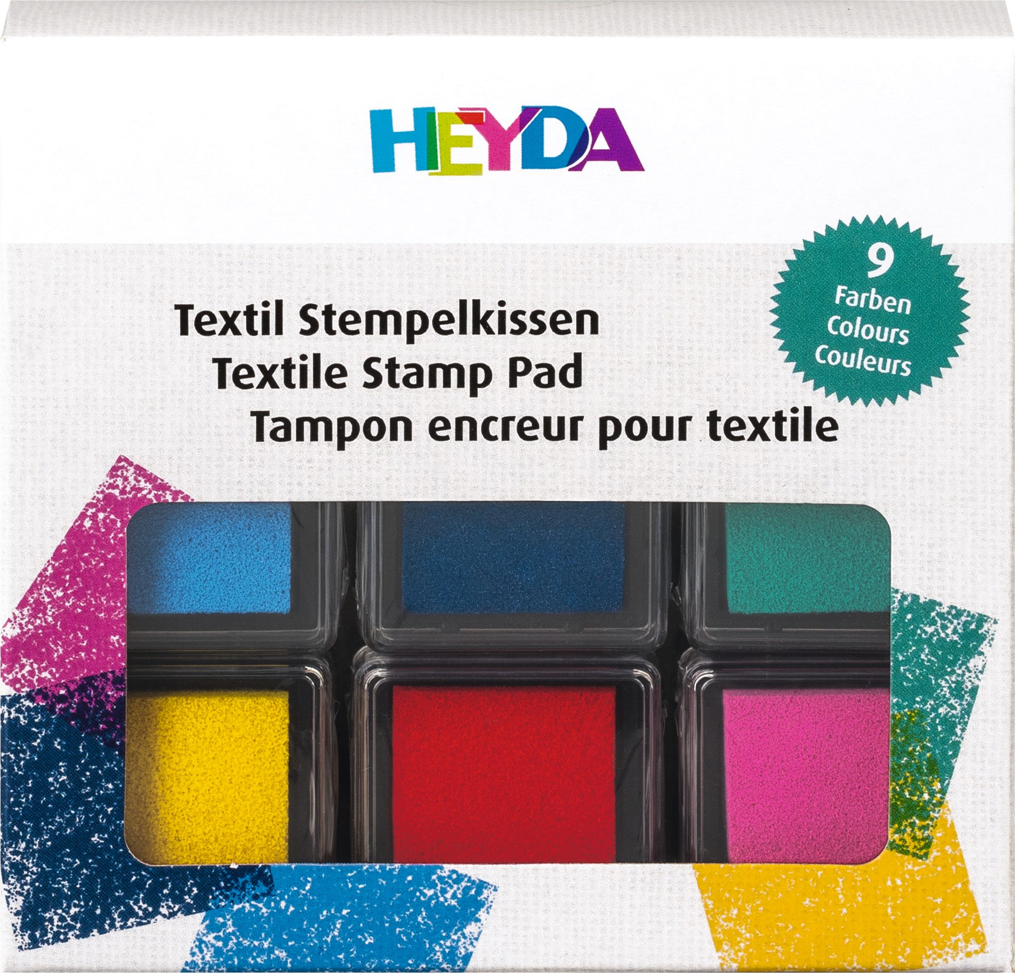 Heyda Heyda 204888599 StempelkissenTex sort Stempelkissen