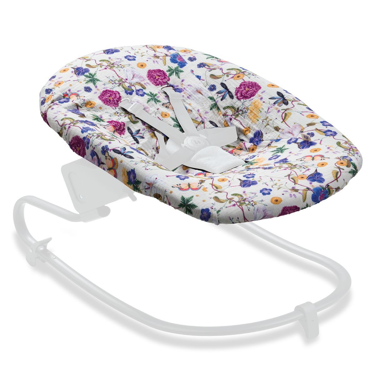 Hauck Hochstuhltablett Floral Beige, Baumwolle, Bezug günstig online kaufen