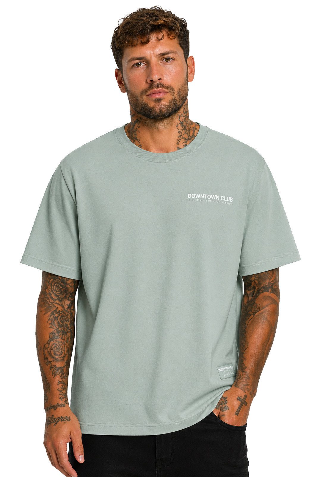 T-Shirt Herren Shirt Logo Print schwere Qualität moderner Look