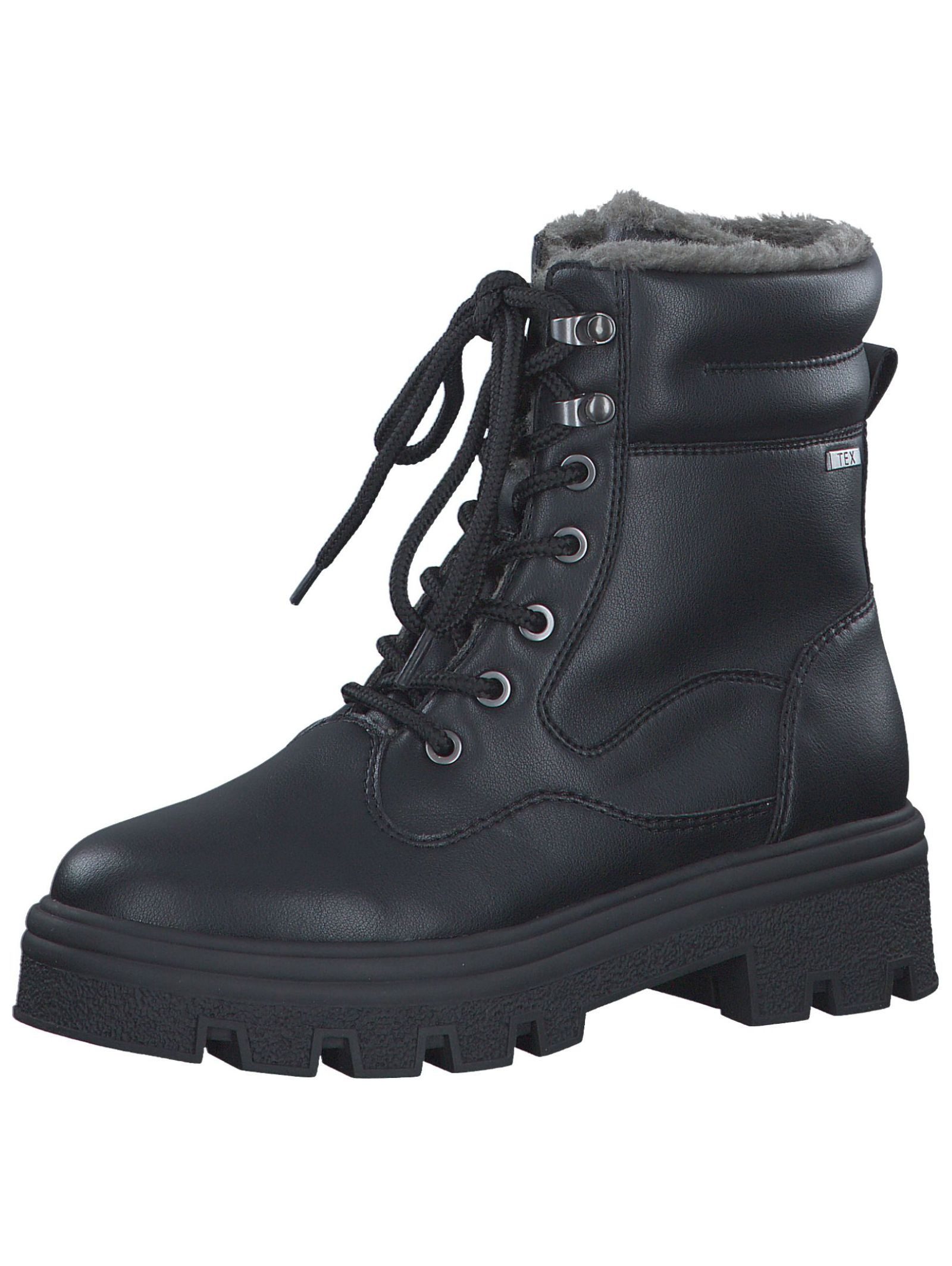 s.Oliver s.Oliver Stiefelette Lederimitat/Textil Schnürstiefelette